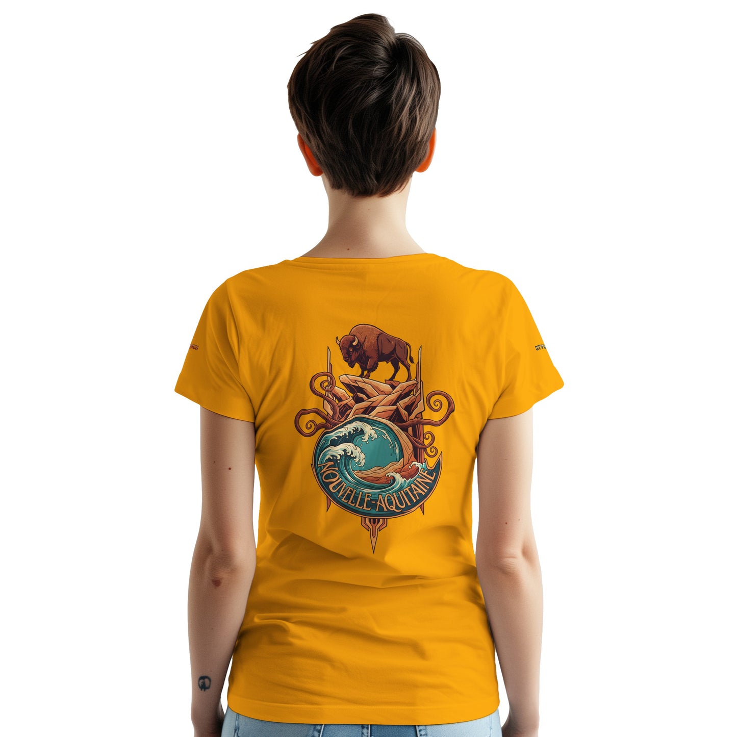 T-Shirt Neu-Aquitanien, dick, Rundhalsausschnitt | Gildan® 5000