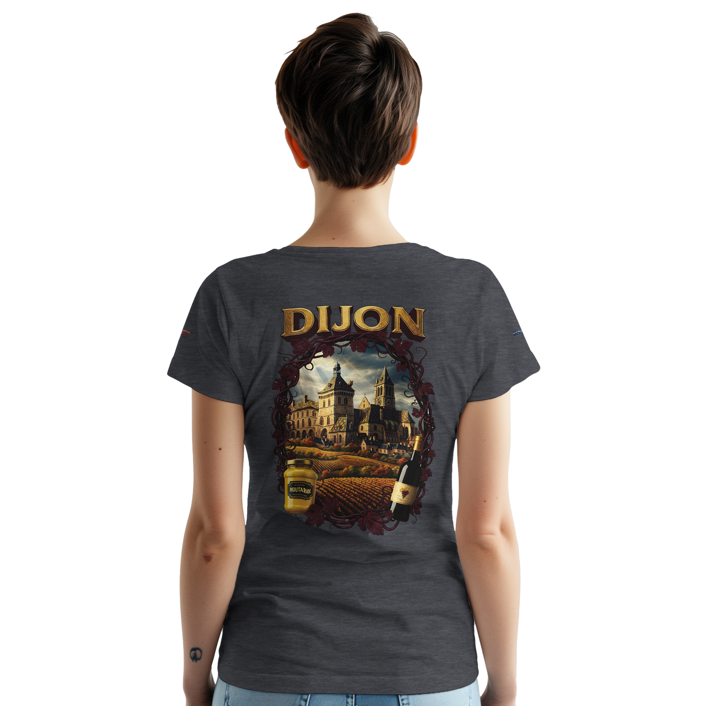 Unisex T-Shirt Dijon Stadt Frankreich dick Rundhals | Gildan® 5000