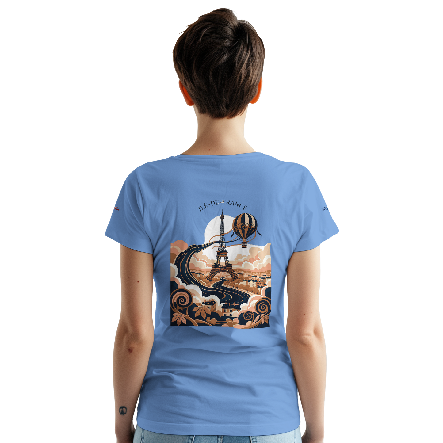Unisex T-Shirt Île-de-France dick rundhals | Gildan® 5000