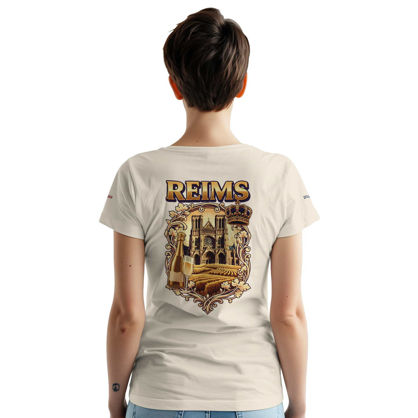 T-shirt Unisexe Reims - Ville de France - Coton Premium