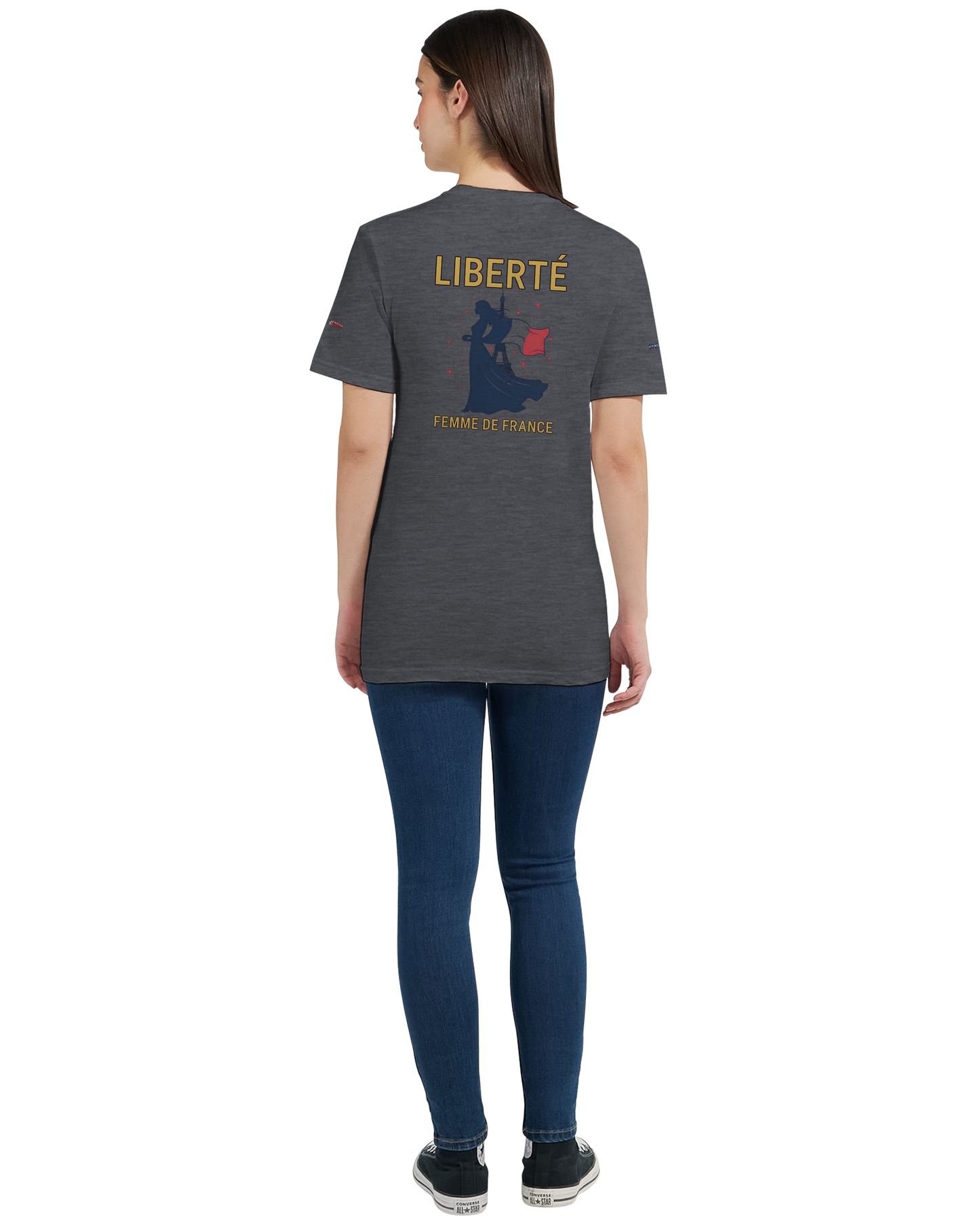 T-Shirt Freiheit Damen französischer Stil klassischer Rundhalsausschnitt | Gildan® 64000L