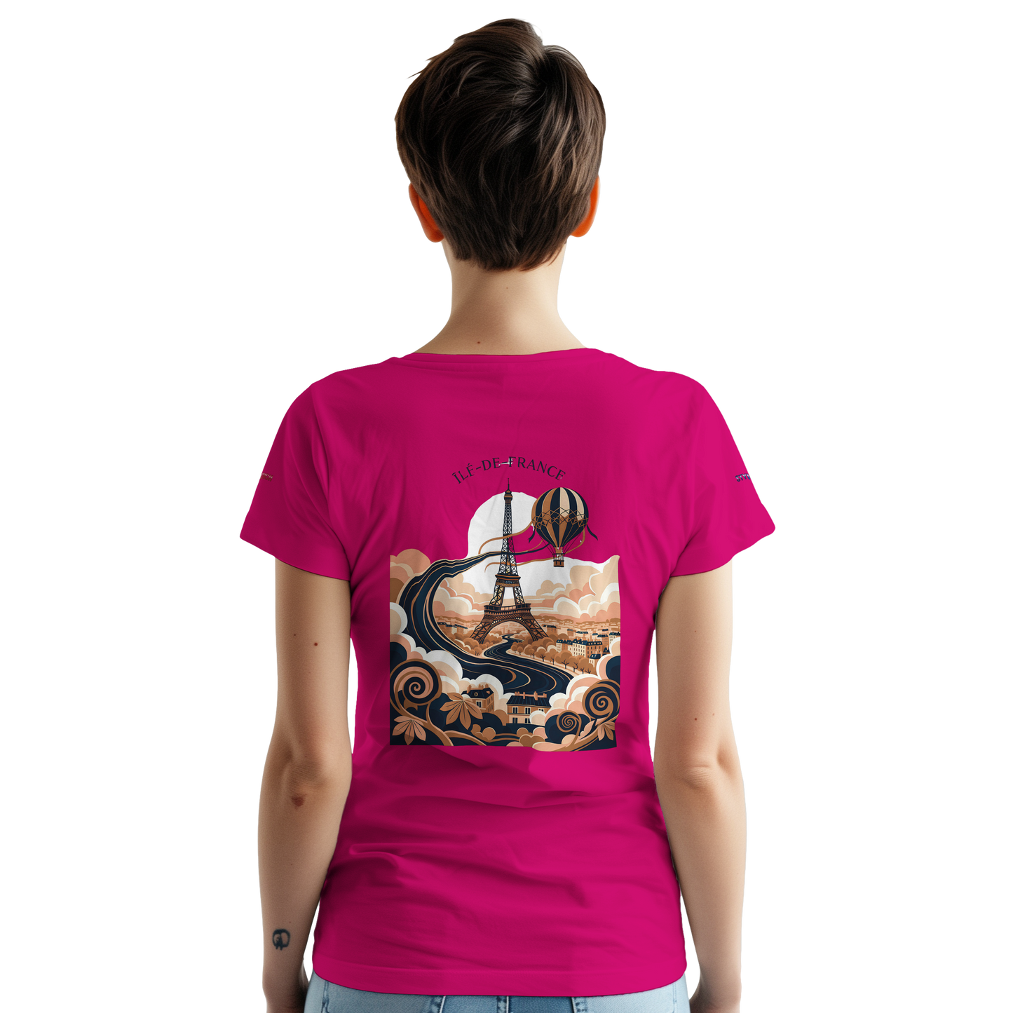 Unisex T-Shirt Île-de-France dick rundhals | Gildan® 5000