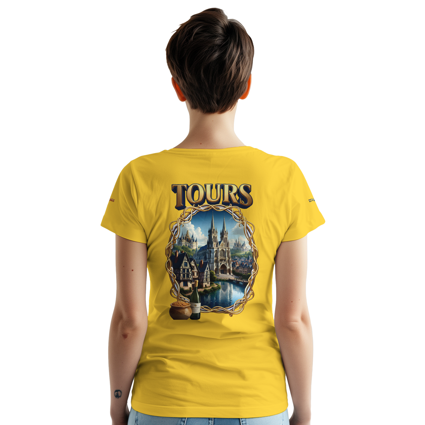 Unisex T-shirt Tours, France, thick crew neck | Gildan® 5000