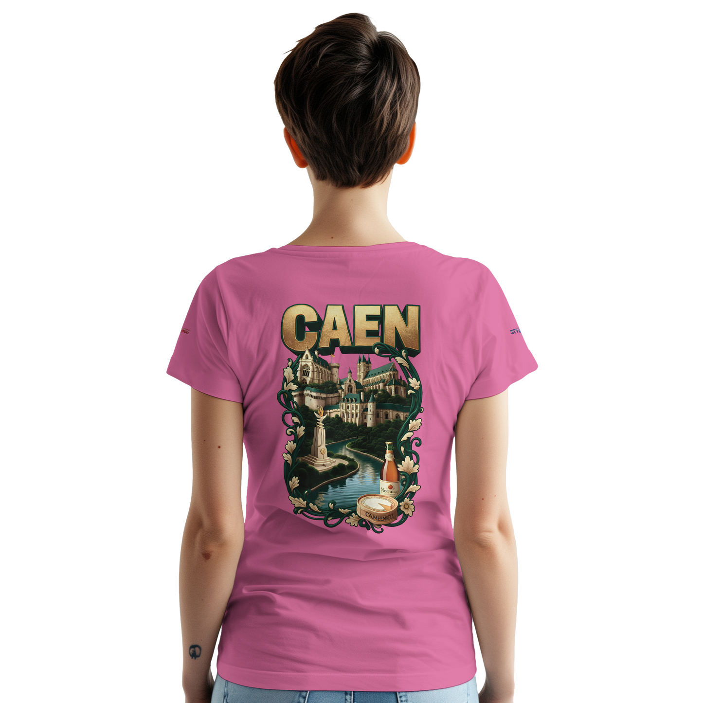 Unisex-T-Shirt Caen Stadt in Frankreich | Gildan® 5000
