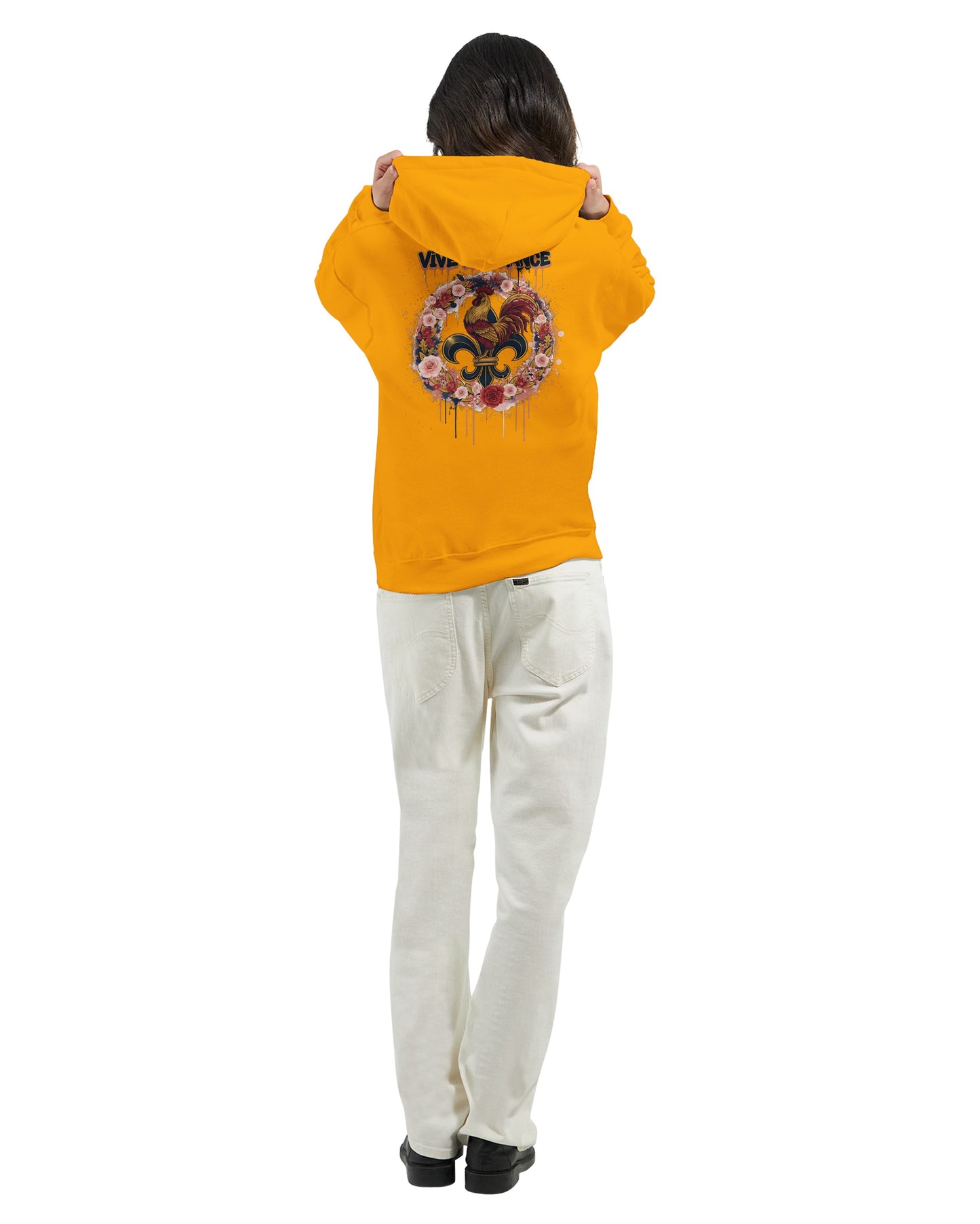 Kapuzenpullover Es lebe Frankreich klassischer Stil für Damen | Gildan® 18500