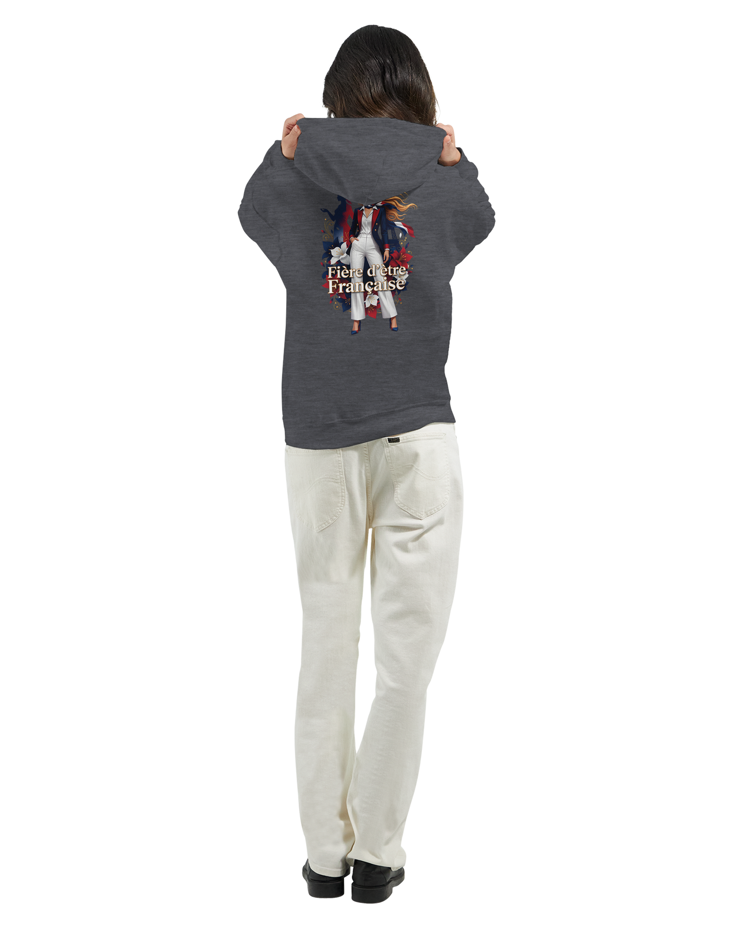 Sweat à capuche fière d'être française   – Doux, chaud et confortable pour l'hiver