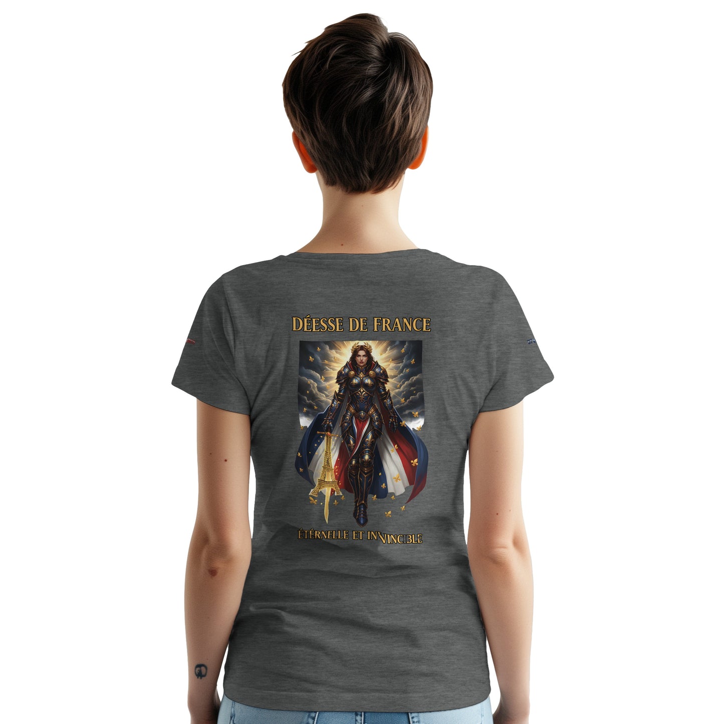 Women's Goddess of France Thick Crewneck T-Shirt | Gildan® 5000