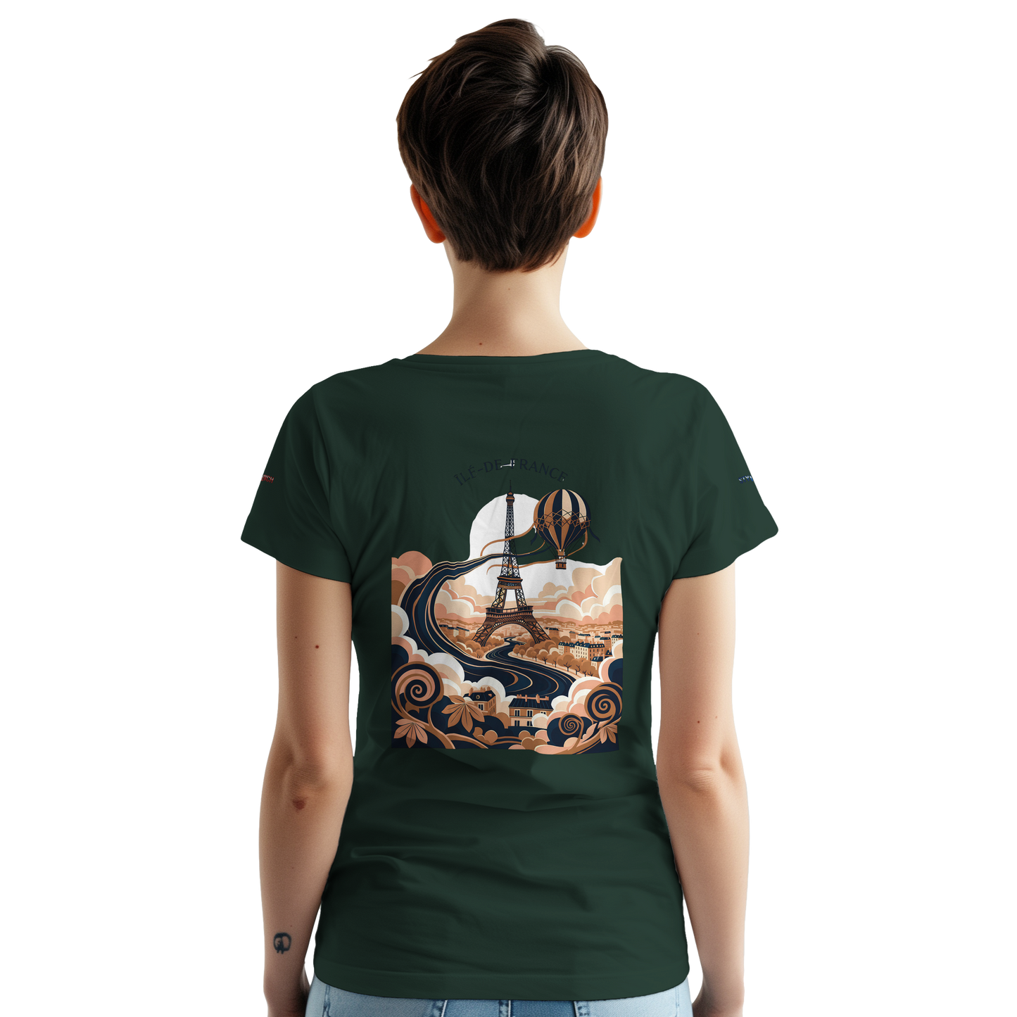 Unisex T-Shirt Île-de-France dick rundhals | Gildan® 5000