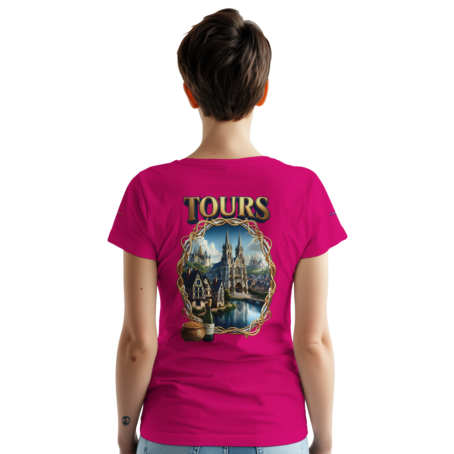 Unisex T-shirt Tours, France, thick crew neck | Gildan® 5000