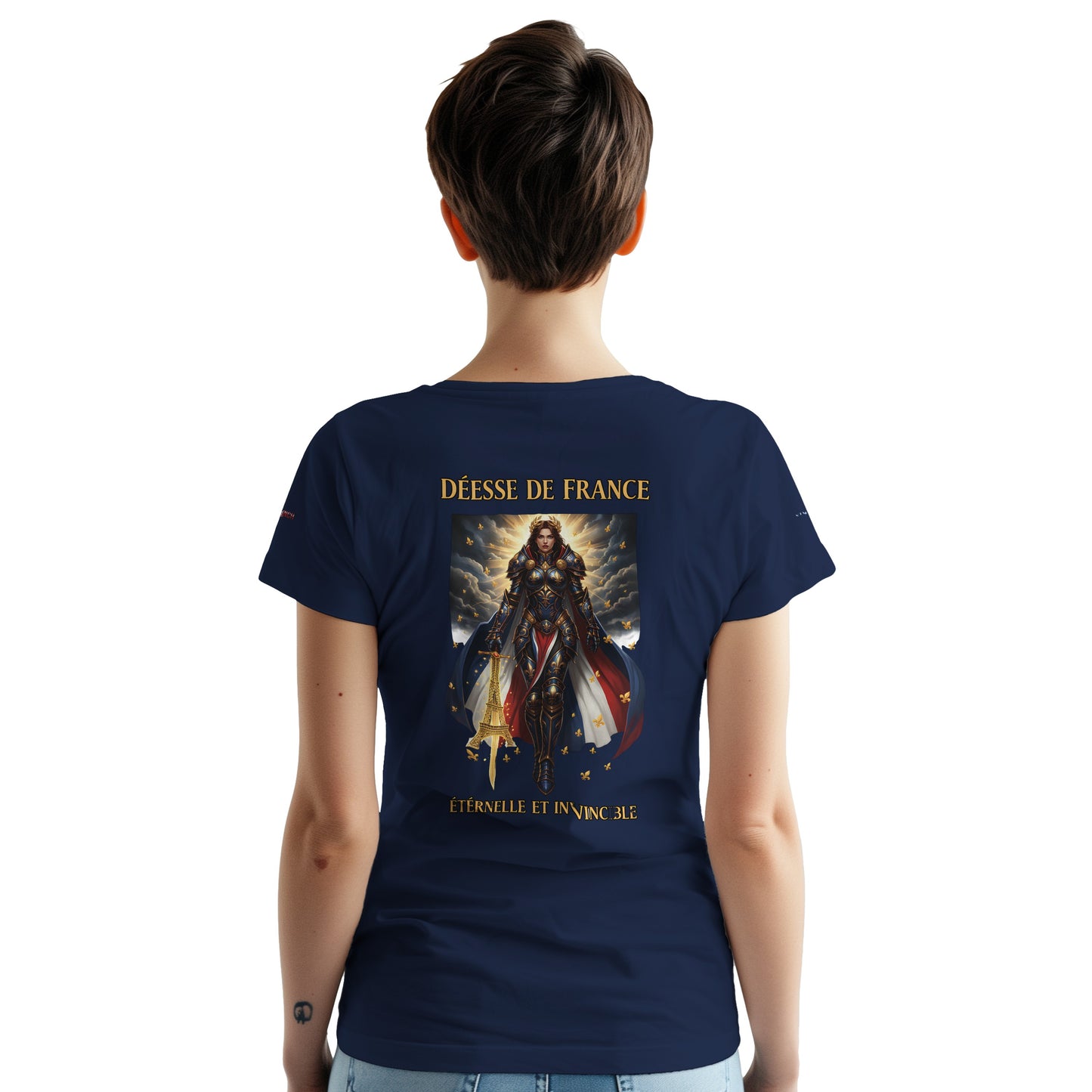 Women's Goddess of France Thick Crewneck T-Shirt | Gildan® 5000