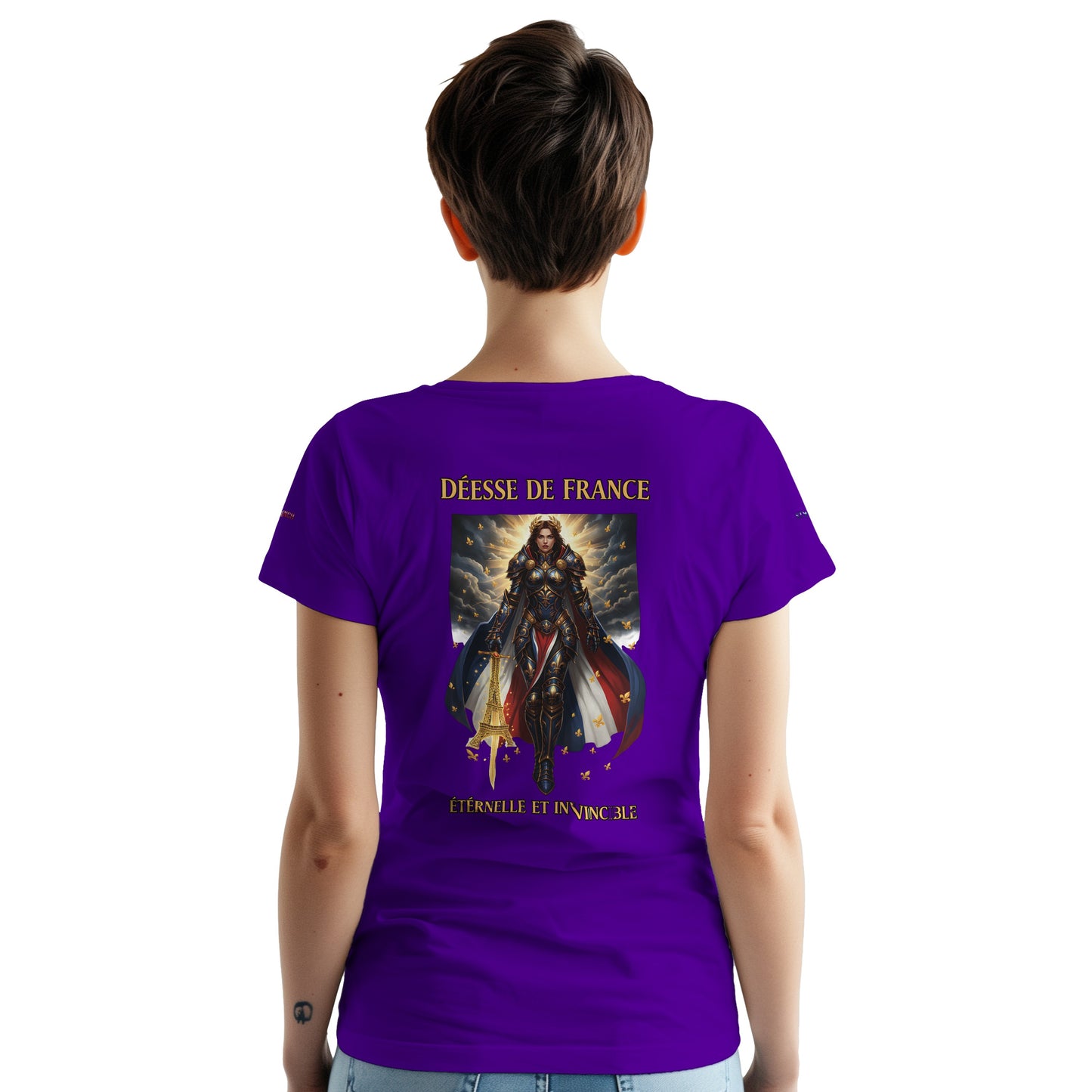Women's Goddess of France Thick Crewneck T-Shirt | Gildan® 5000