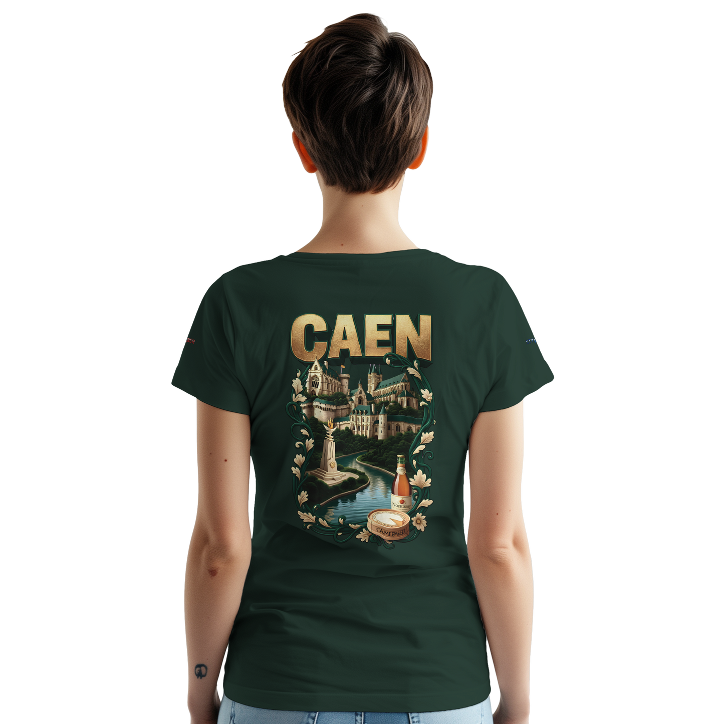Unisex-T-Shirt Caen Stadt in Frankreich | Gildan® 5000