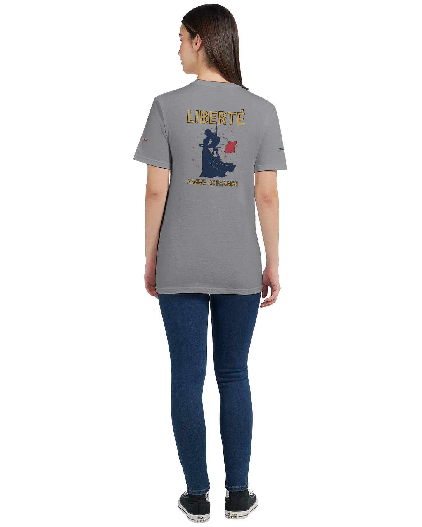 T-Shirt Freiheit Damen französischer Stil klassischer Rundhalsausschnitt | Gildan® 64000L