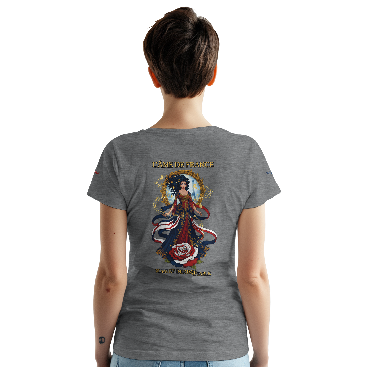 Women's T-shirt The Soul of France French Style Heavyweight Crewneck | Gildan® 5000