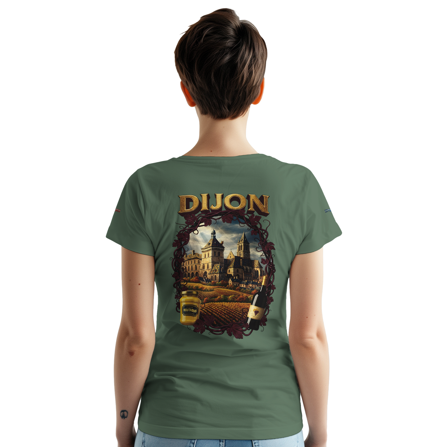 Unisex T-Shirt Dijon Stadt Frankreich dick Rundhals | Gildan® 5000