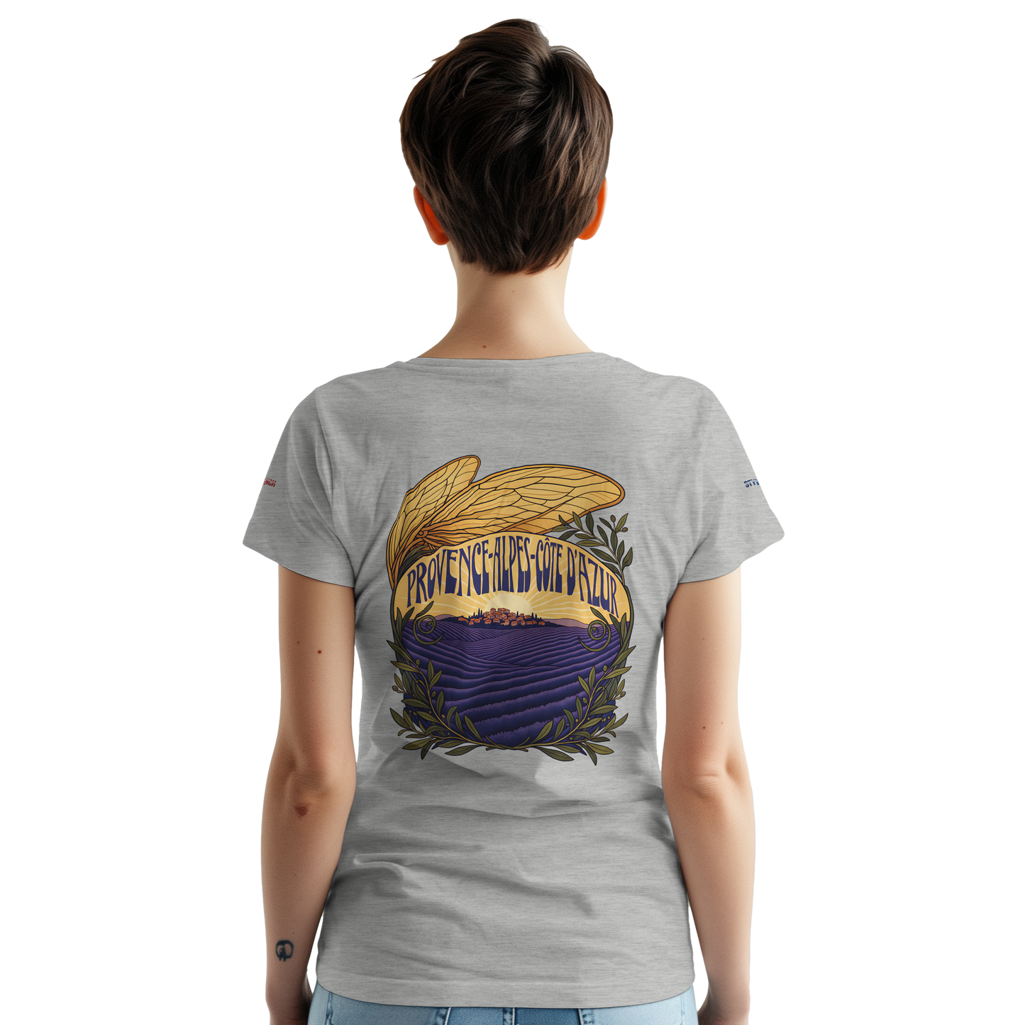 Unisex T-Shirt Provence-Alpes-Côte d'Azur, schwerer Rundhalsausschnitt | Gildan® 5000