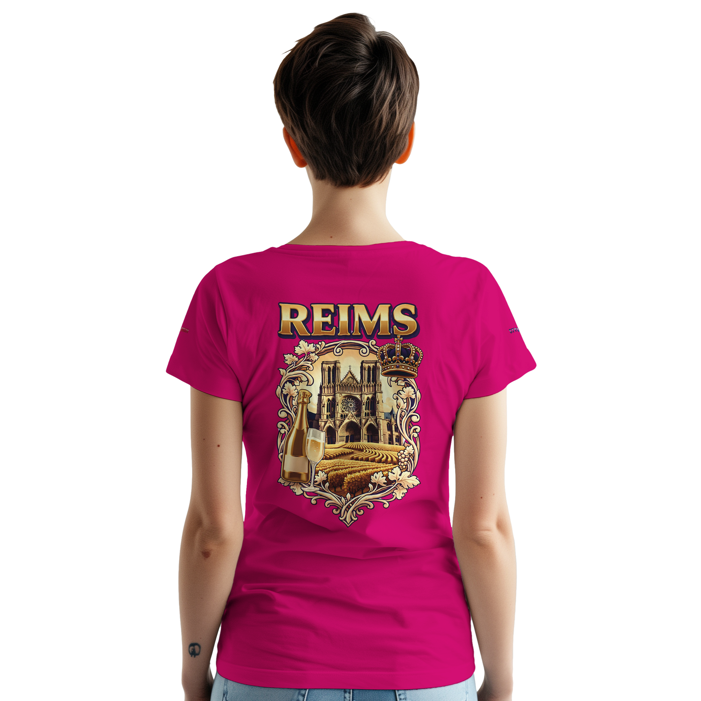 T-shirt Unisexe Reims - Ville de France - Coton Premium