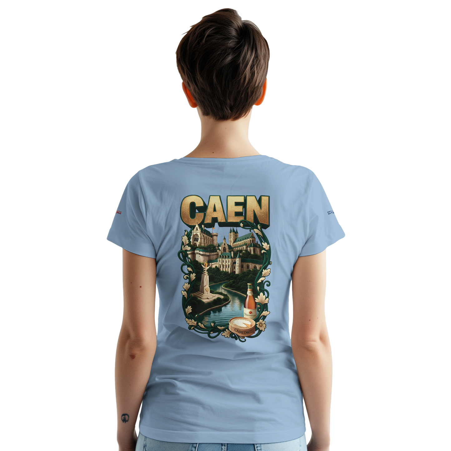 Unisex-T-Shirt Caen Stadt in Frankreich | Gildan® 5000