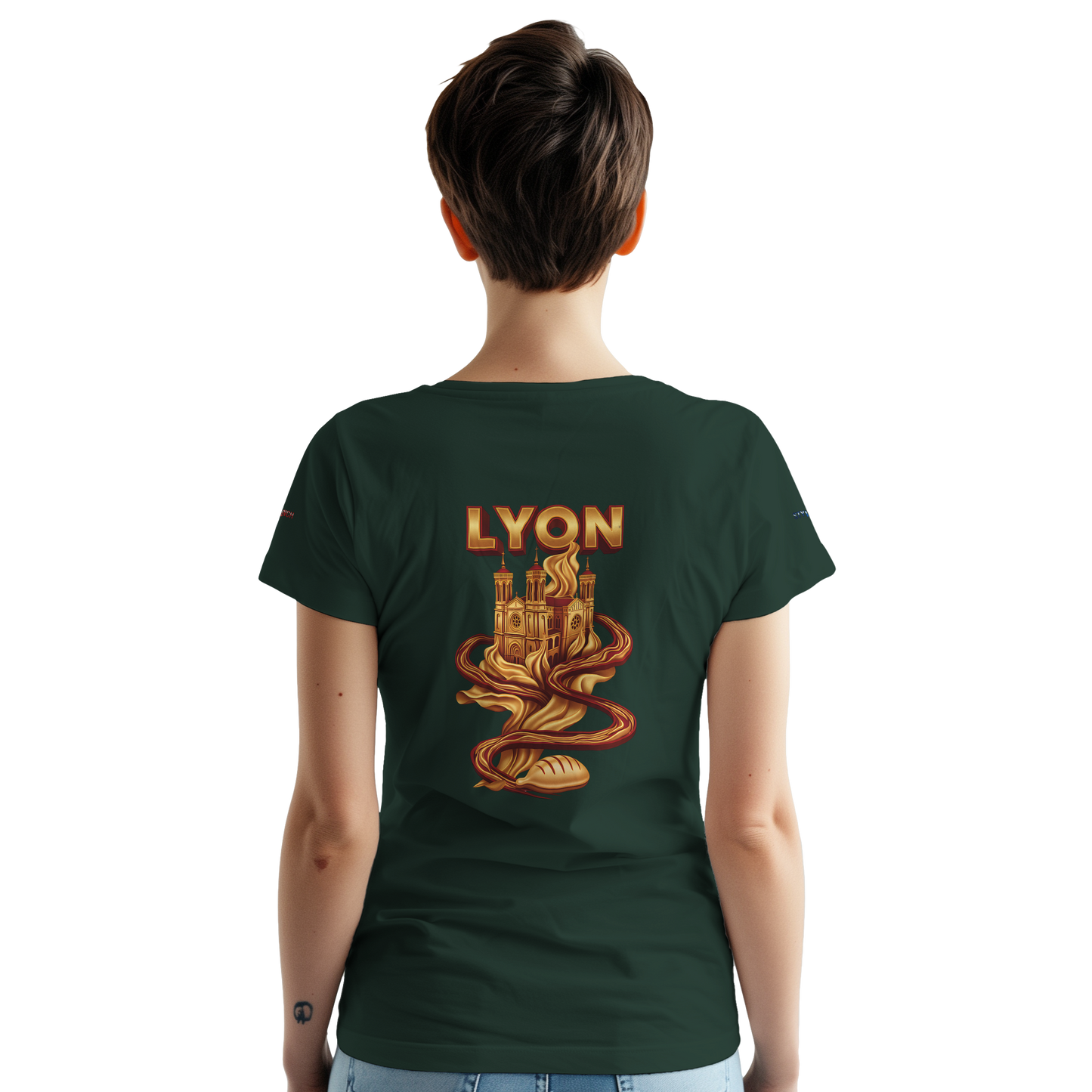 Unisex-T-Shirt Lyon Stadt Frankreich dick Rundhals | Gildan® 5000