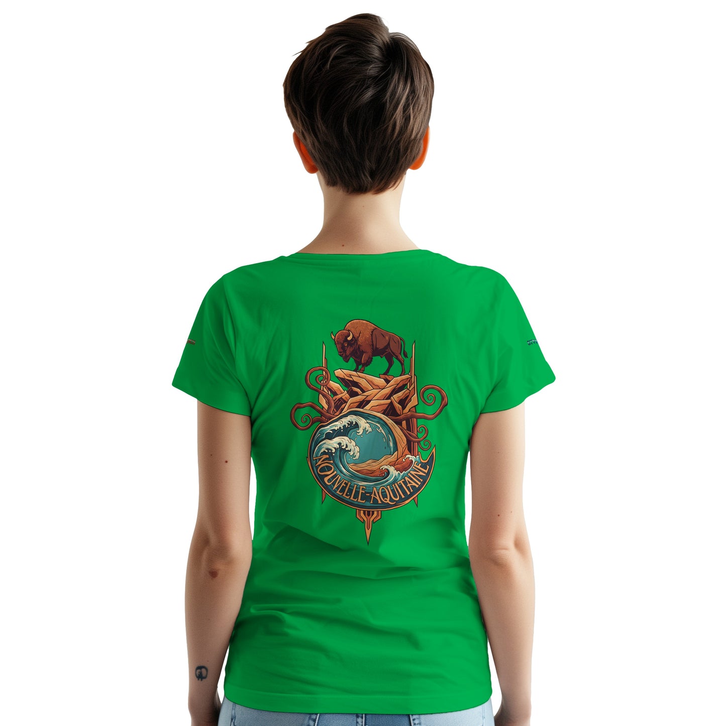 T-Shirt Neu-Aquitanien, dick, Rundhalsausschnitt | Gildan® 5000