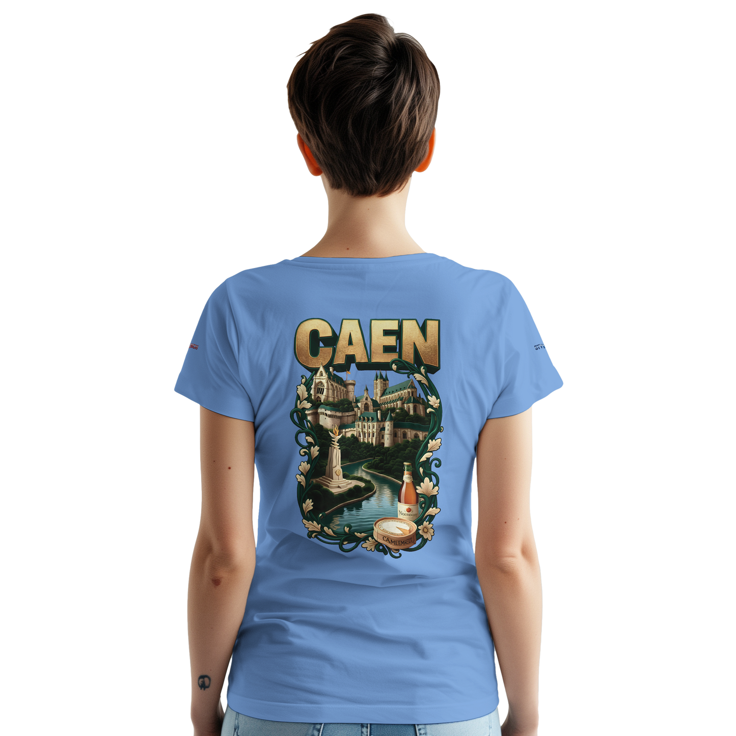 Unisex-T-Shirt Caen Stadt in Frankreich | Gildan® 5000