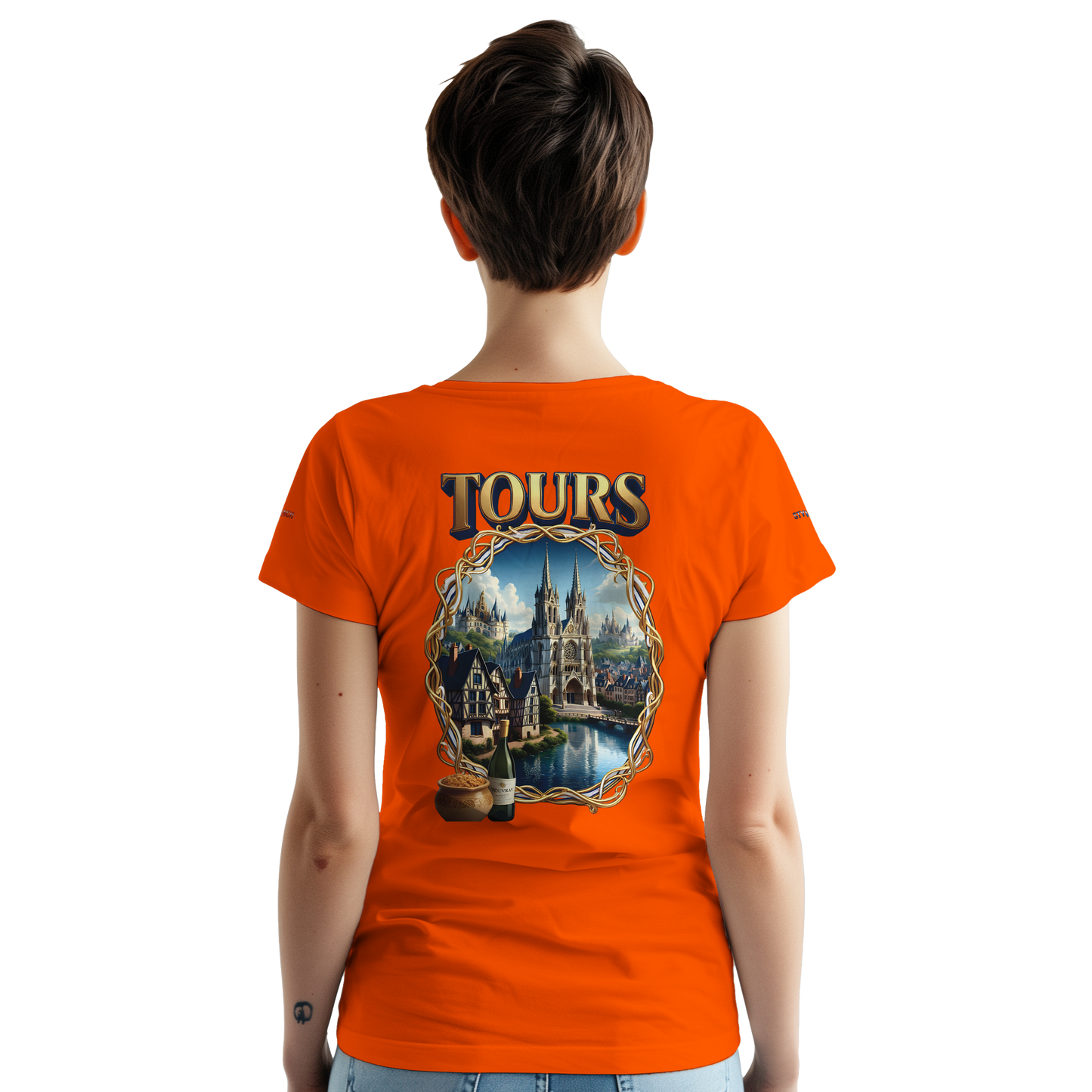Unisex T-shirt Tours, France, thick crew neck | Gildan® 5000