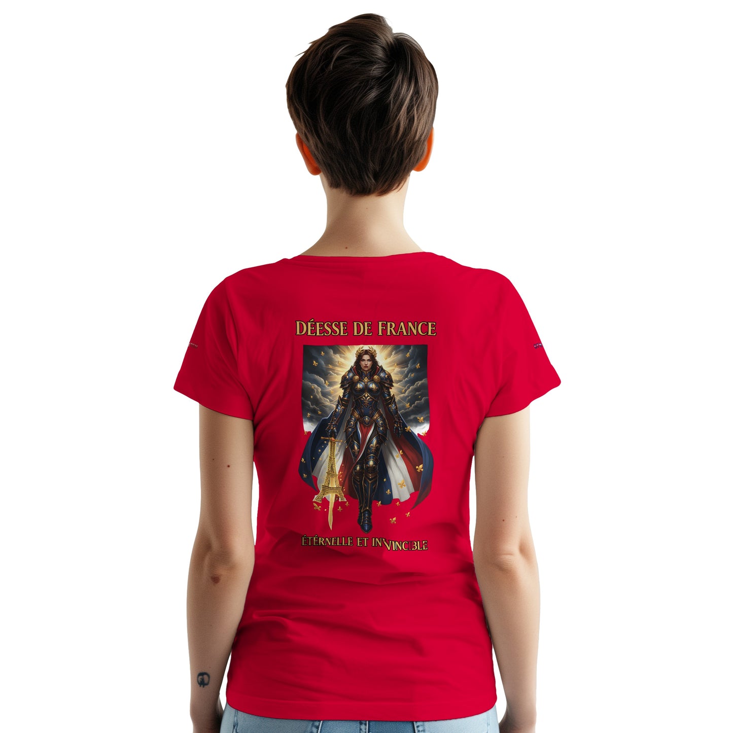 Women's Goddess of France Thick Crewneck T-Shirt | Gildan® 5000
