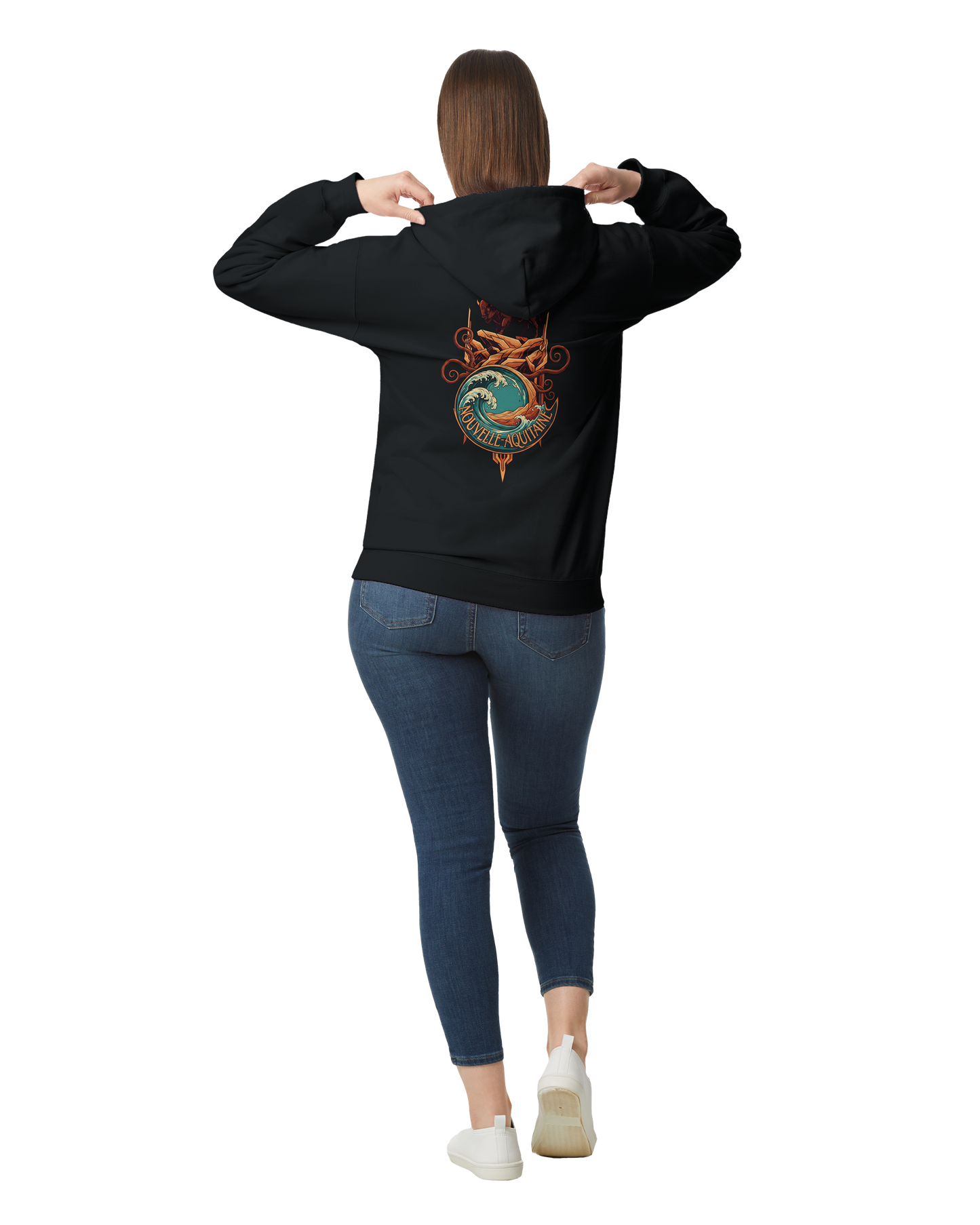 Gildan SF500 Adult New Aquitaine Medium Fleece Hoodie