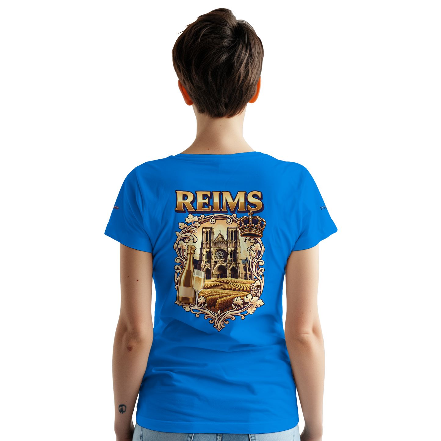 T-shirt Unisexe Reims - Ville de France - Coton Premium