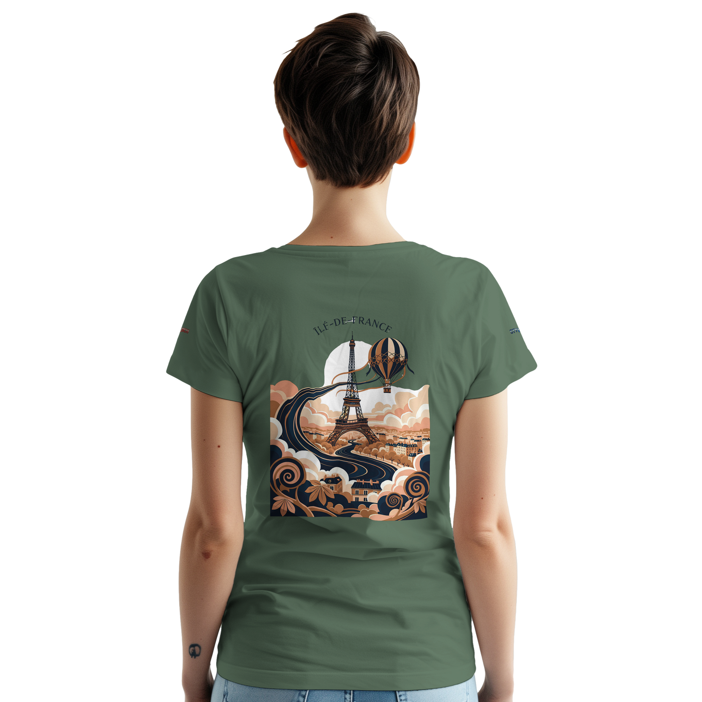 Unisex T-Shirt Île-de-France dick rundhals | Gildan® 5000