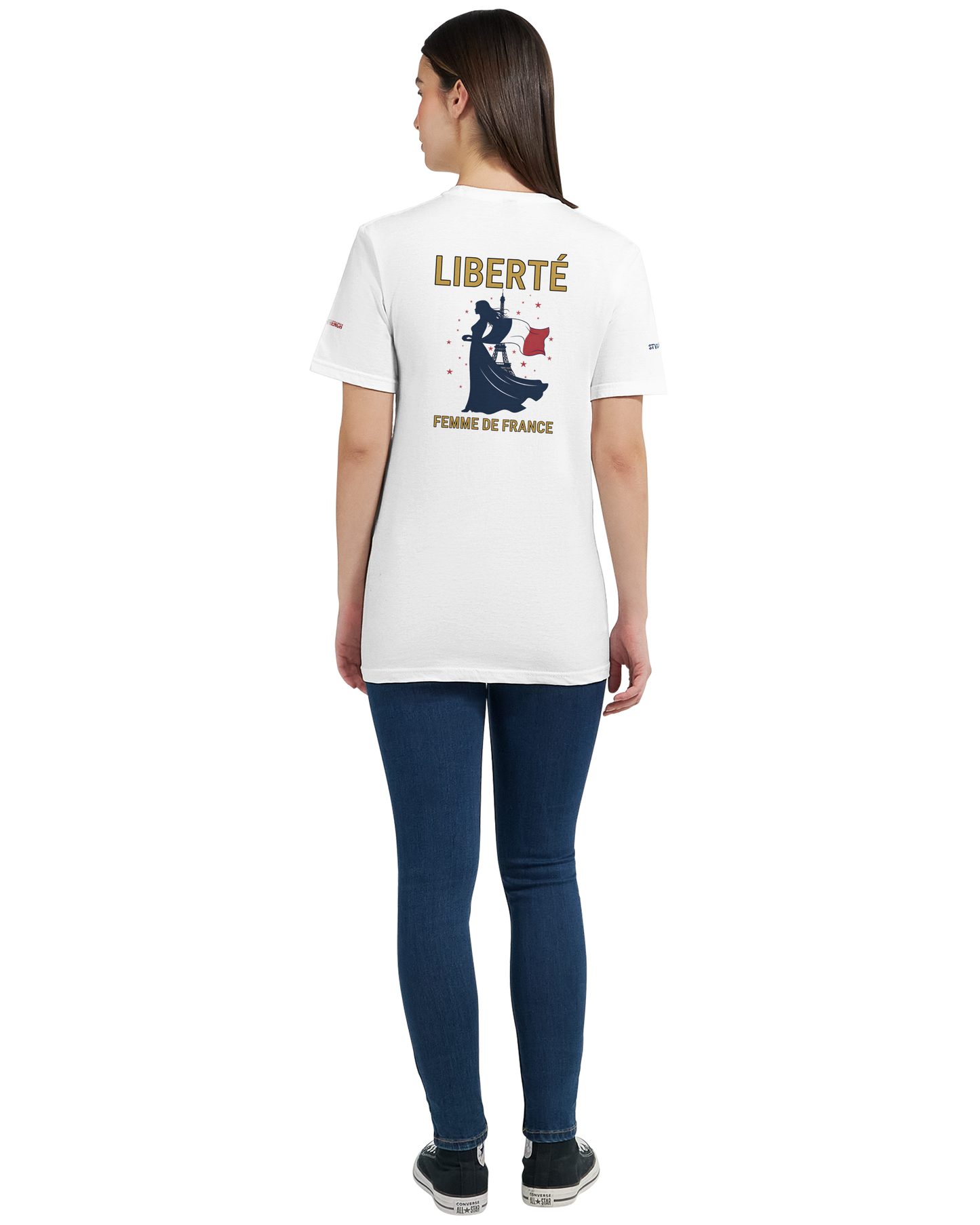 T-Shirt Freiheit Damen französischer Stil klassischer Rundhalsausschnitt | Gildan® 64000L