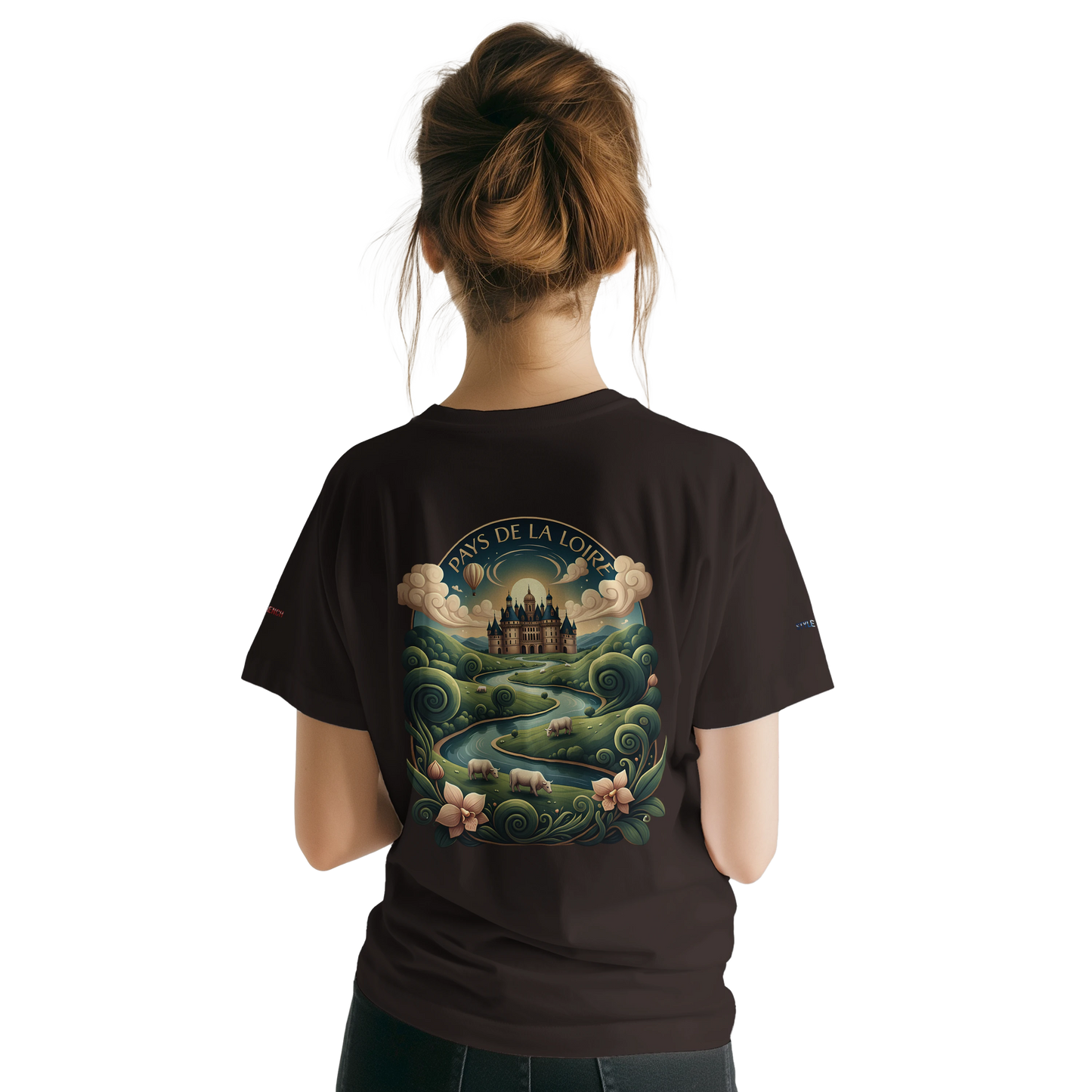 Unisex T-Shirt Pays de la Loire klassischer Rundhalsausschnitt | Gildan® 64000