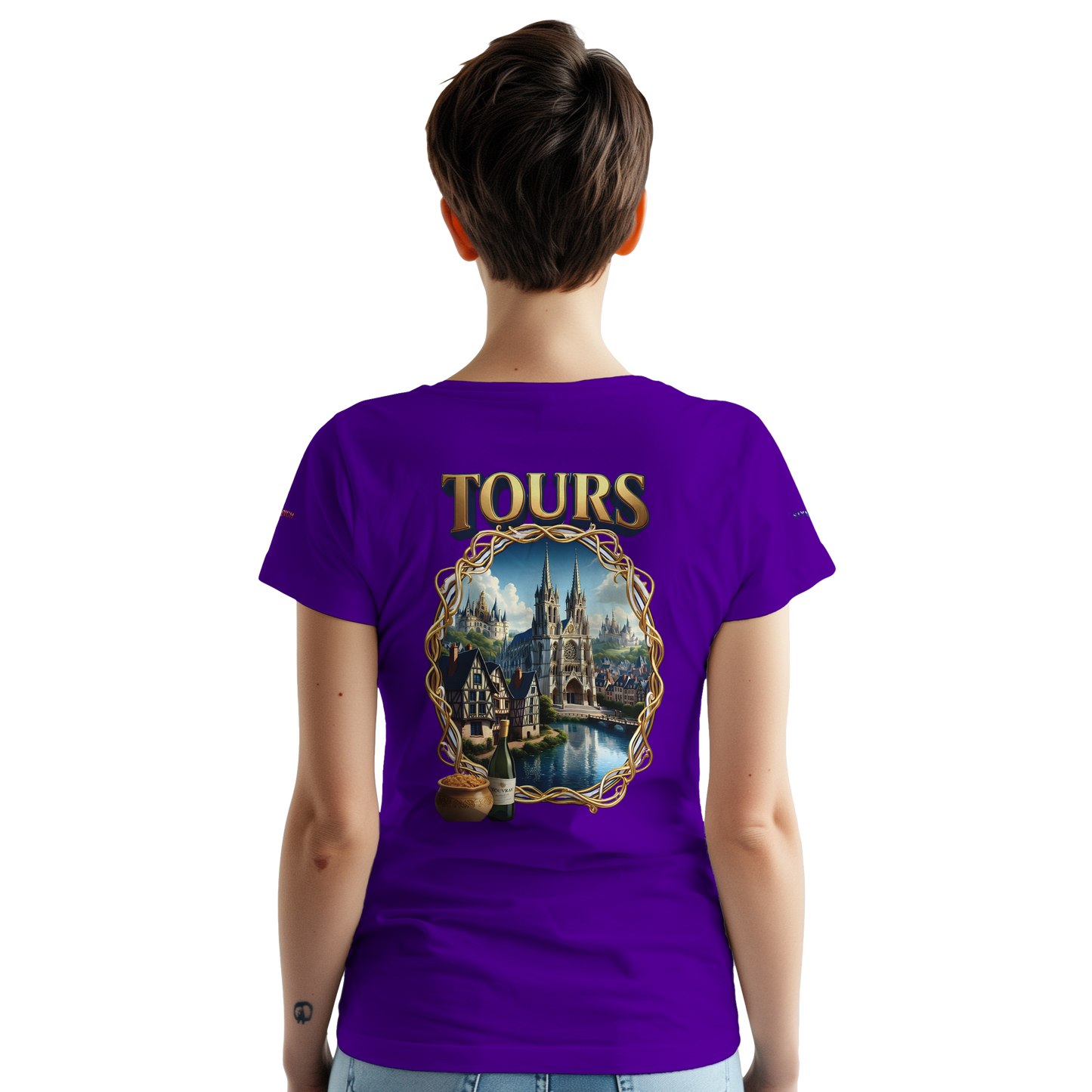 Unisex T-shirt Tours, France, thick crew neck | Gildan® 5000