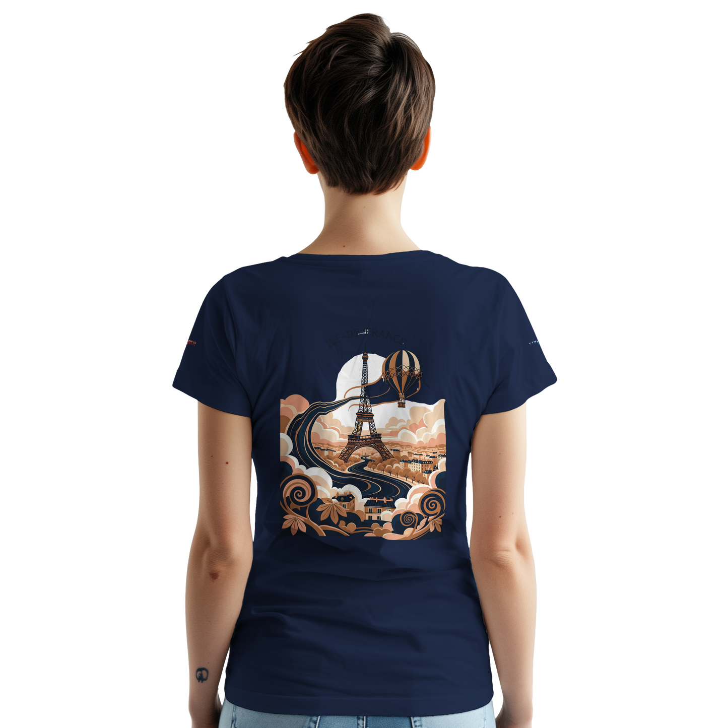 Unisex T-Shirt Île-de-France dick rundhals | Gildan® 5000