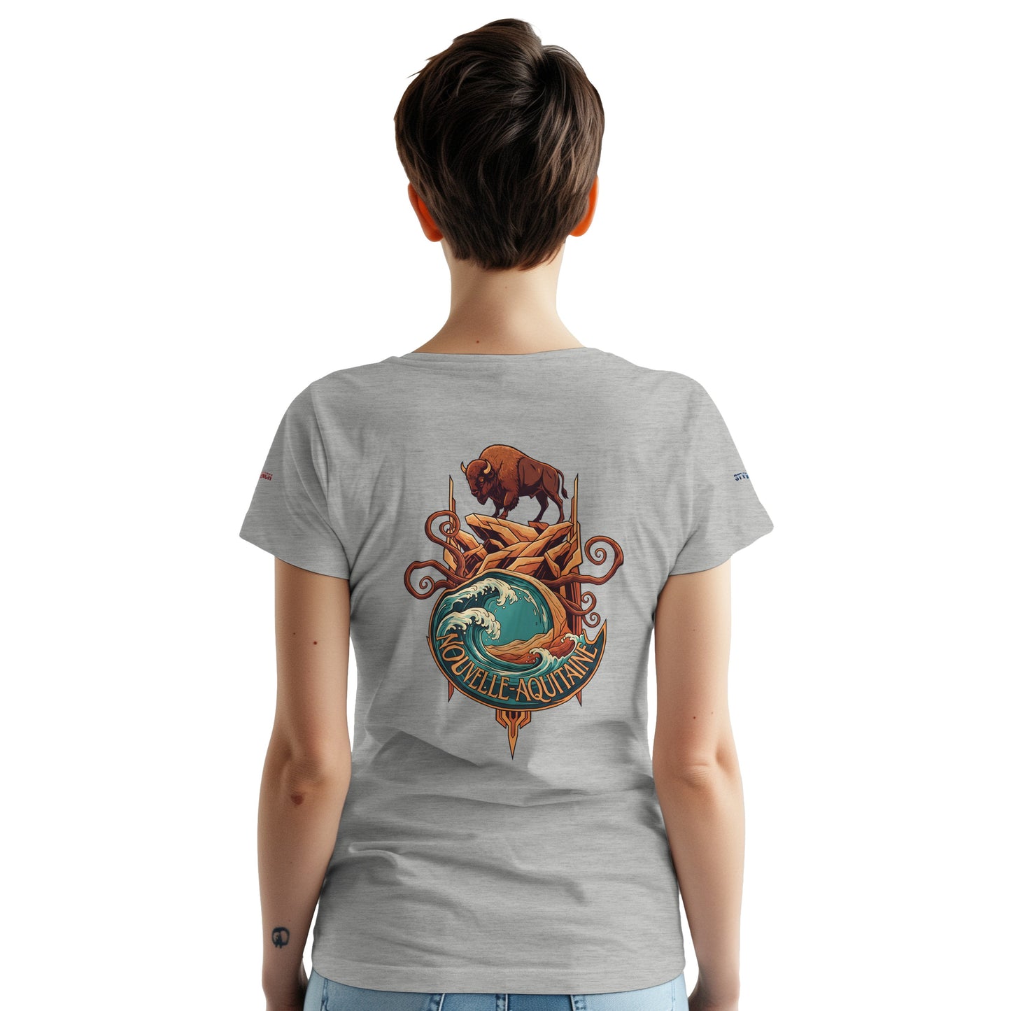 T-Shirt Neu-Aquitanien, dick, Rundhalsausschnitt | Gildan® 5000