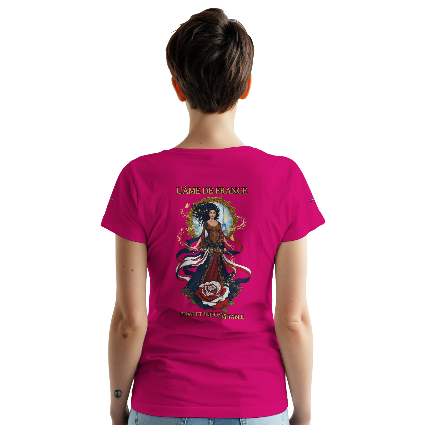 Women's T-shirt The Soul of France French Style Heavyweight Crewneck | Gildan® 5000