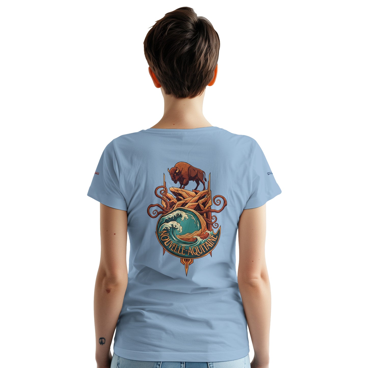 T-Shirt Neu-Aquitanien, dick, Rundhalsausschnitt | Gildan® 5000