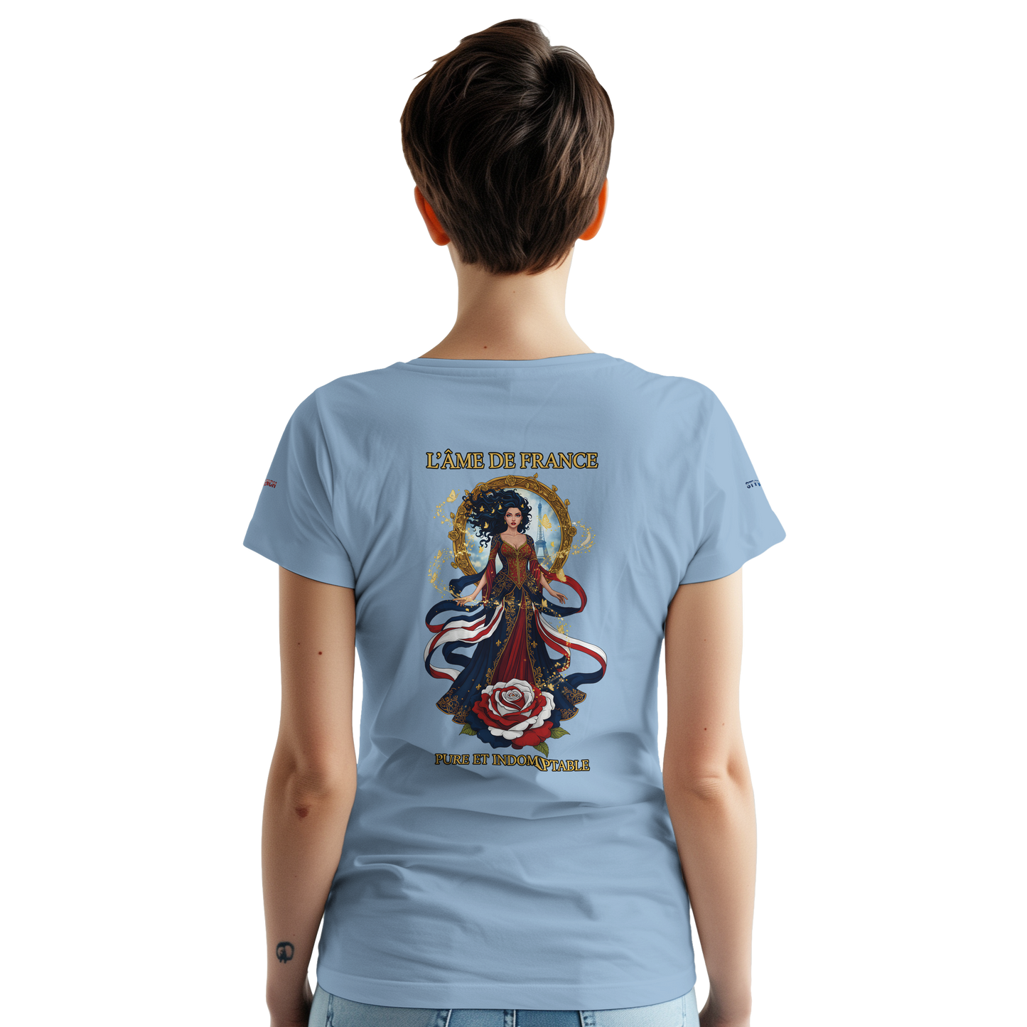 Women's T-shirt The Soul of France French Style Heavyweight Crewneck | Gildan® 5000