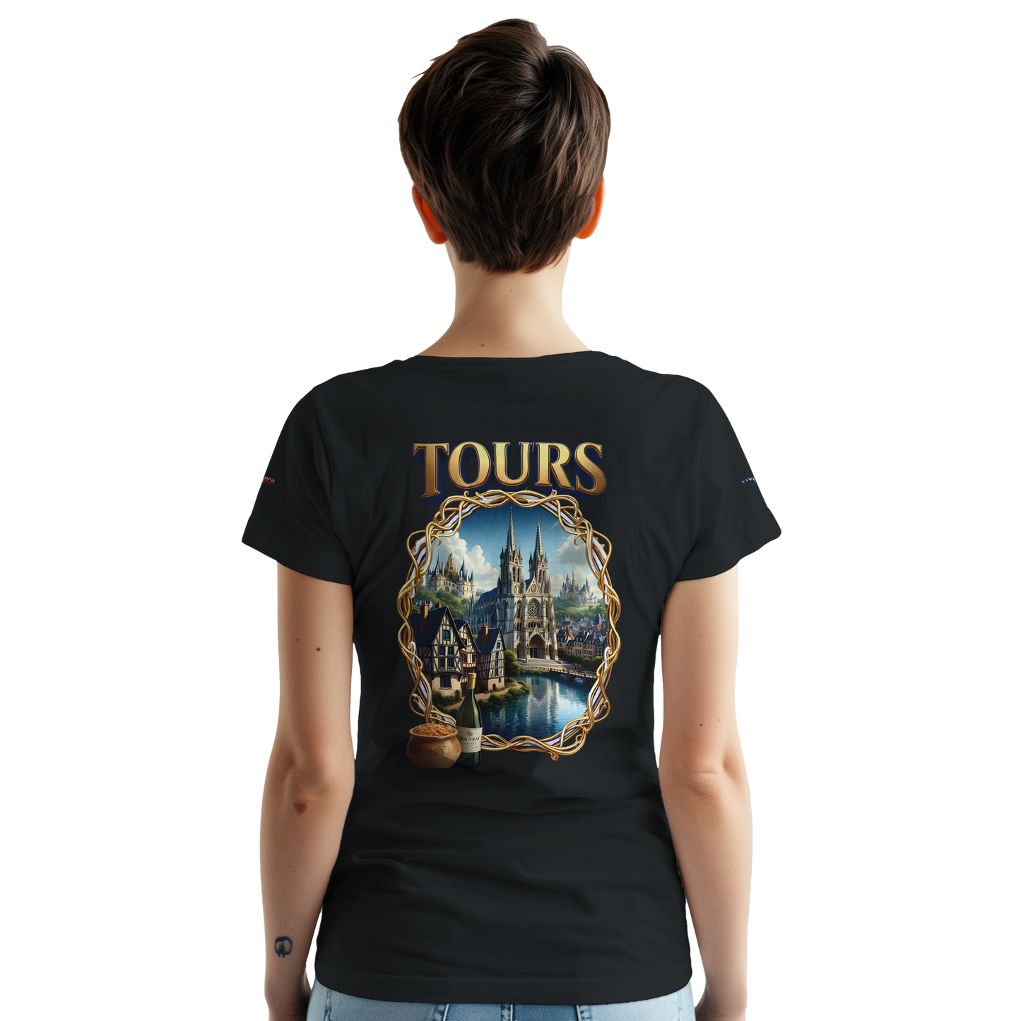 Unisex T-shirt Tours, France, thick crew neck | Gildan® 5000