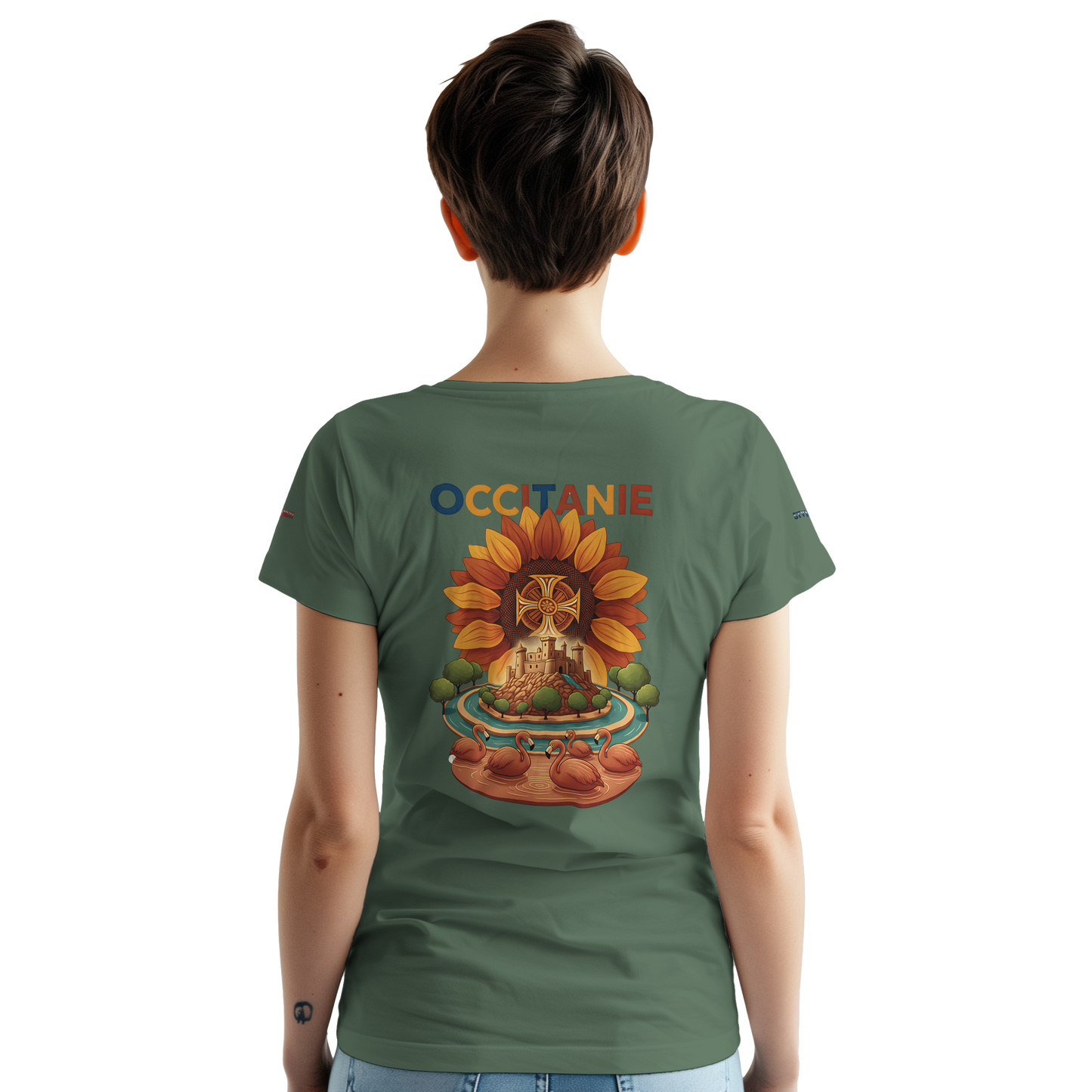 Unisex Occitania T-Shirt, dick, Rundhalsausschnitt | Gildan® 5000