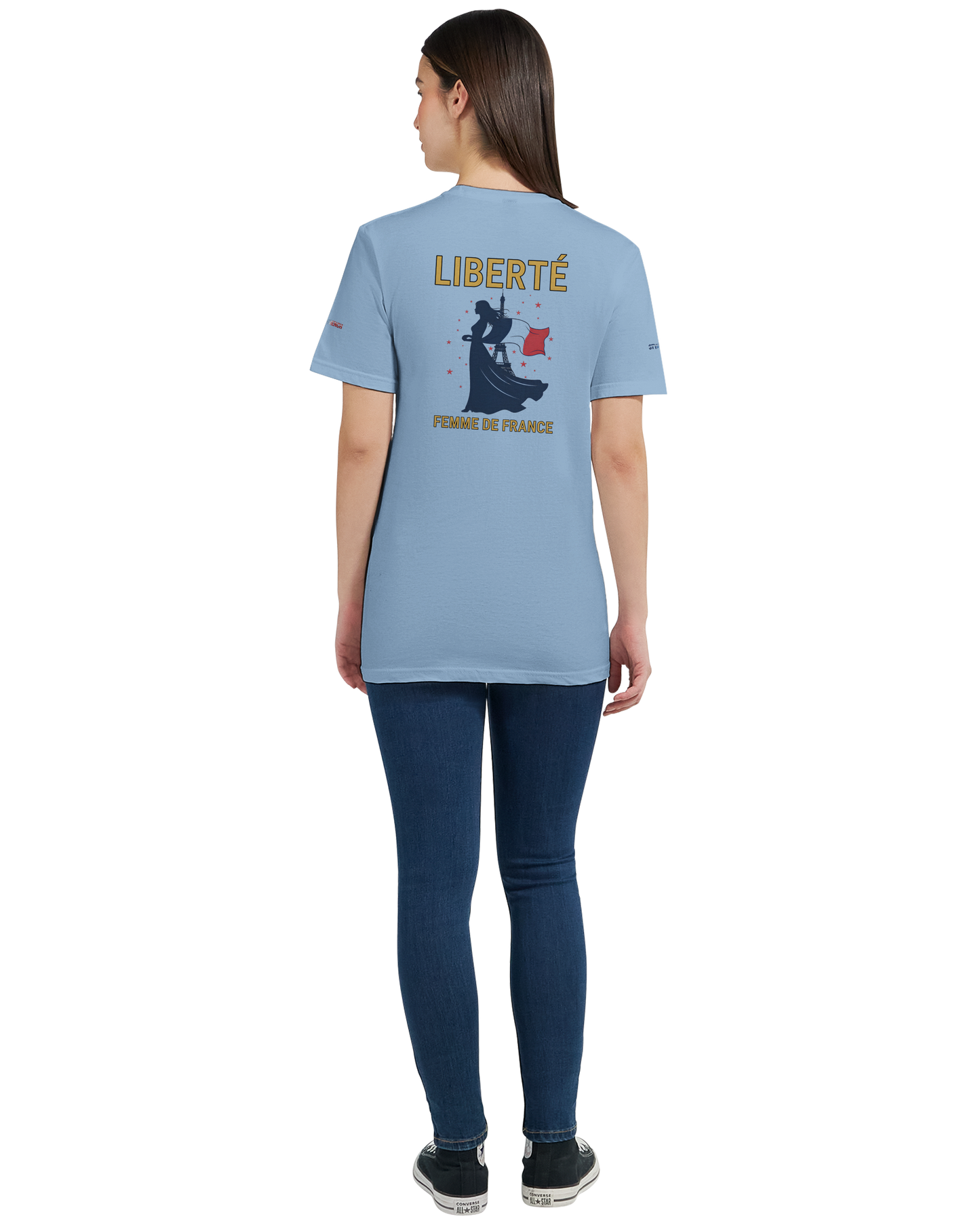 T-Shirt Freiheit Damen französischer Stil klassischer Rundhalsausschnitt | Gildan® 64000L