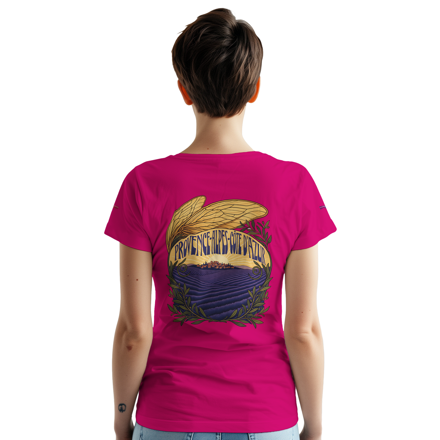 Unisex T-Shirt Provence-Alpes-Côte d'Azur, schwerer Rundhalsausschnitt | Gildan® 5000