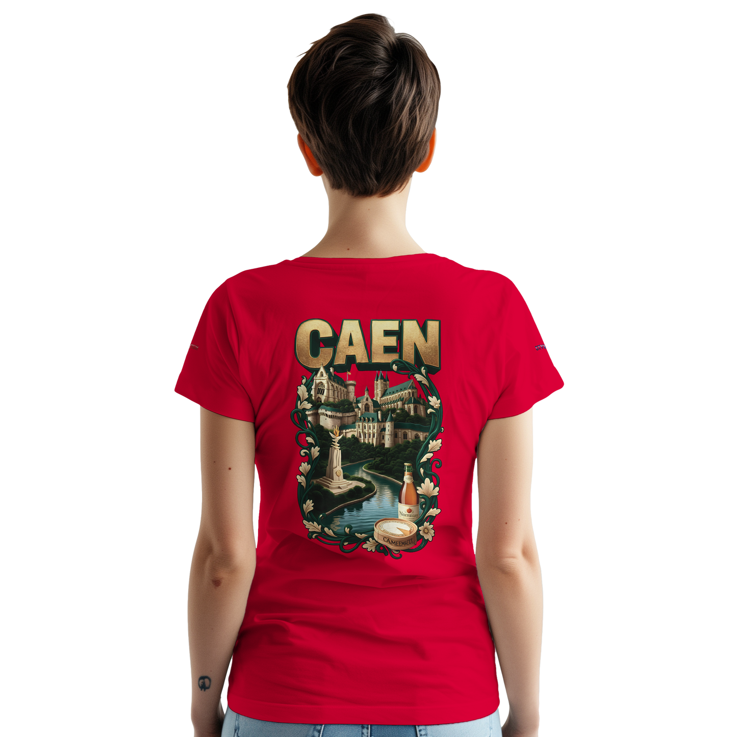 Unisex-T-Shirt Caen Stadt in Frankreich | Gildan® 5000