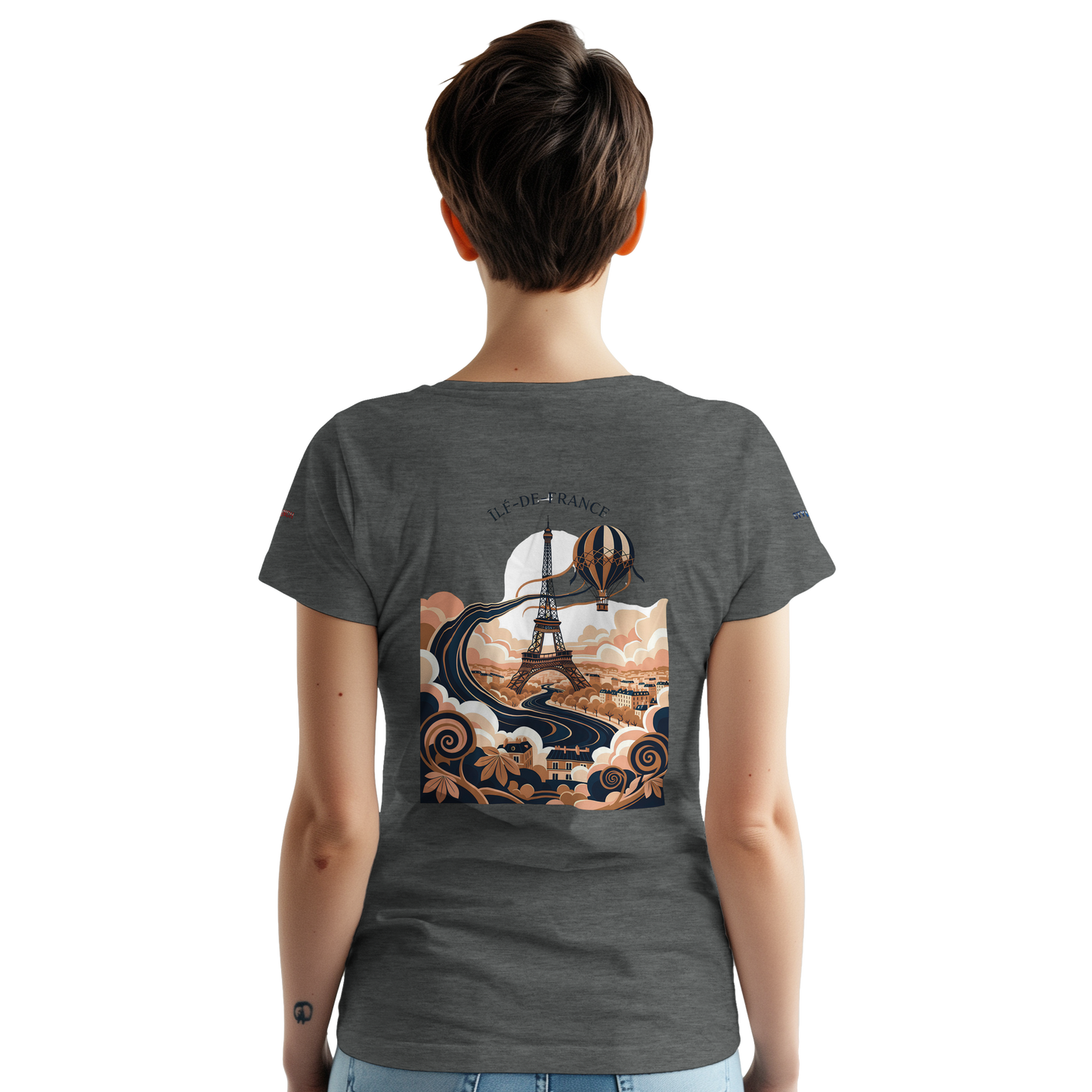 Unisex T-Shirt Île-de-France dick rundhals | Gildan® 5000