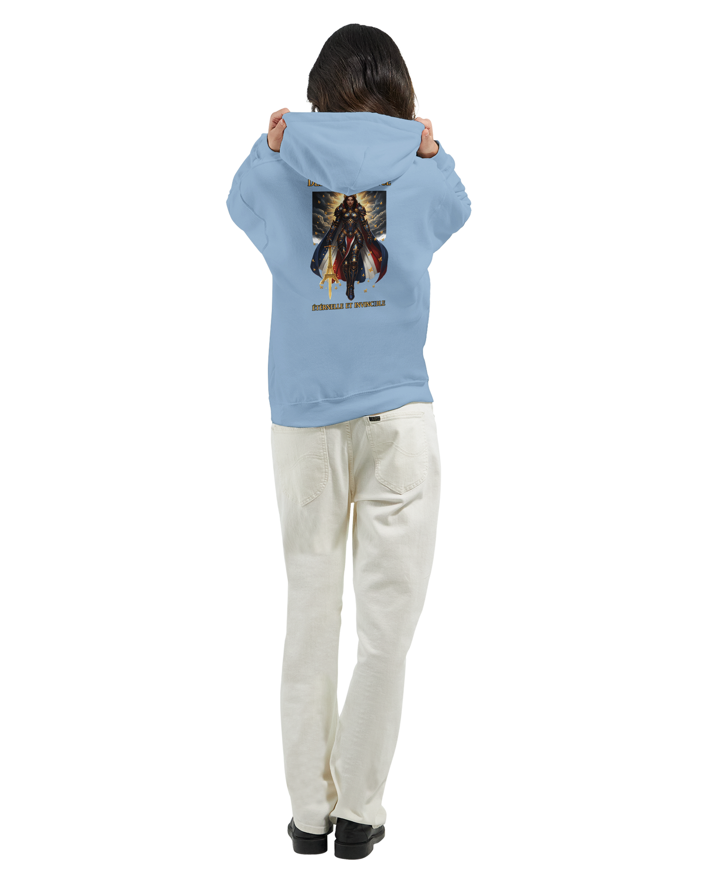 Damen-Kapuzenpullover „French Goddess“ im klassischen French-Stil | Gildan® 18500