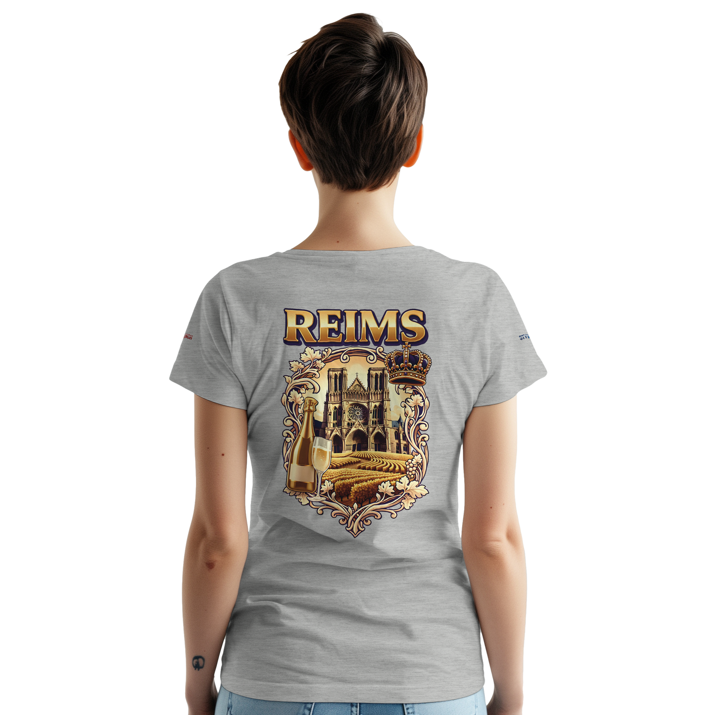 T-shirt Unisexe Reims - Ville de France - Coton Premium