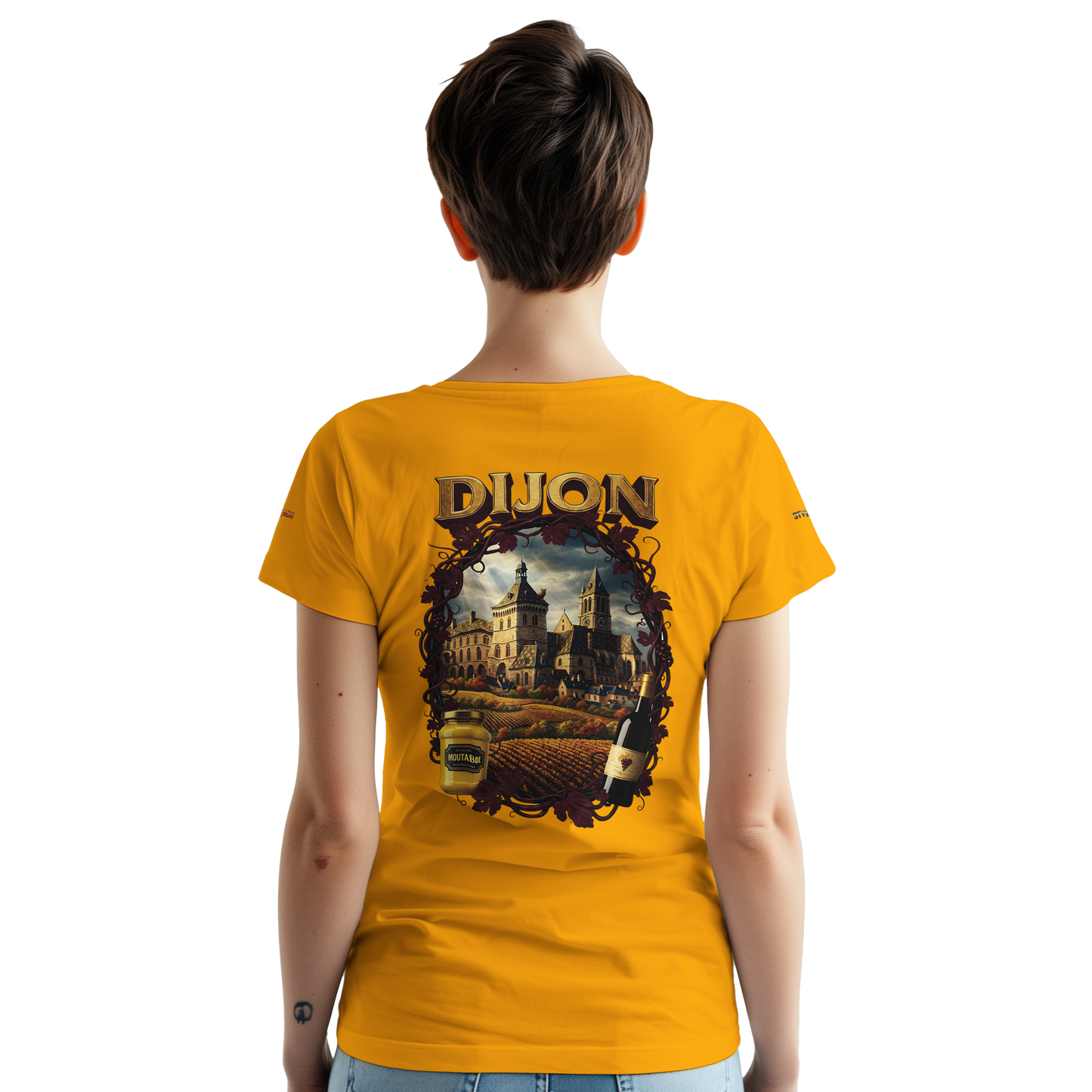 Unisex T-Shirt Dijon Stadt Frankreich dick Rundhals | Gildan® 5000