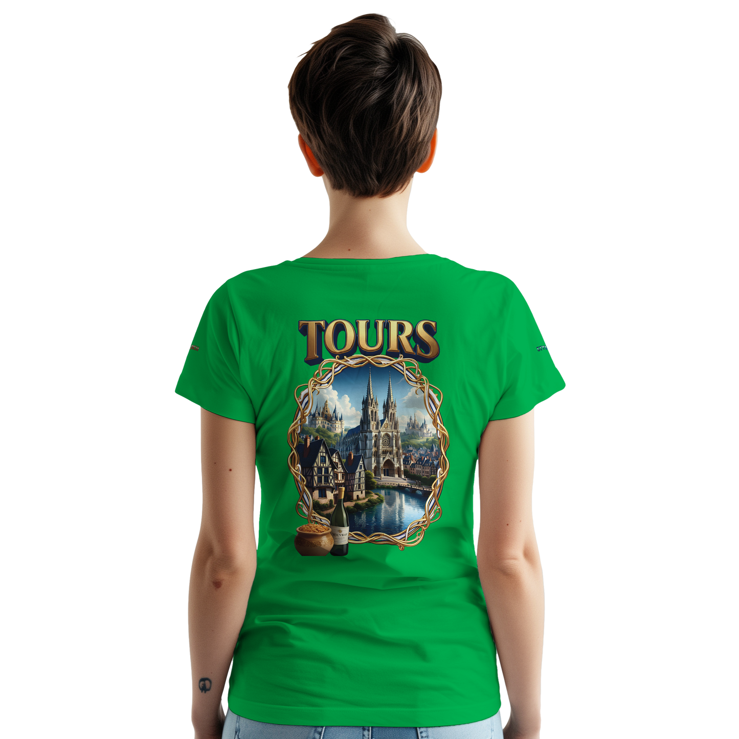 Unisex T-shirt Tours, France, thick crew neck | Gildan® 5000
