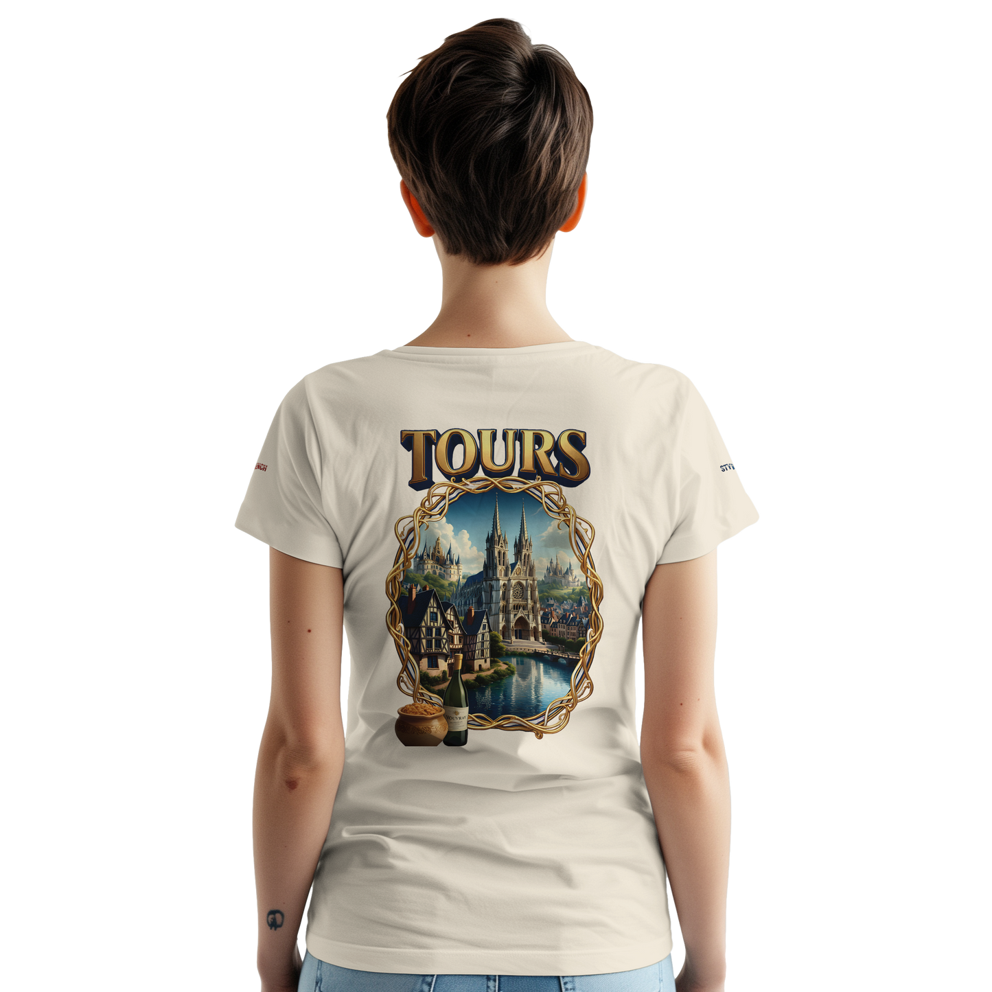 Unisex T-shirt Tours, France, thick crew neck | Gildan® 5000