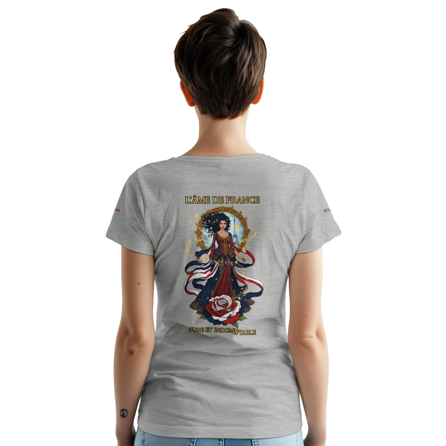 Women's T-shirt The Soul of France French Style Heavyweight Crewneck | Gildan® 5000